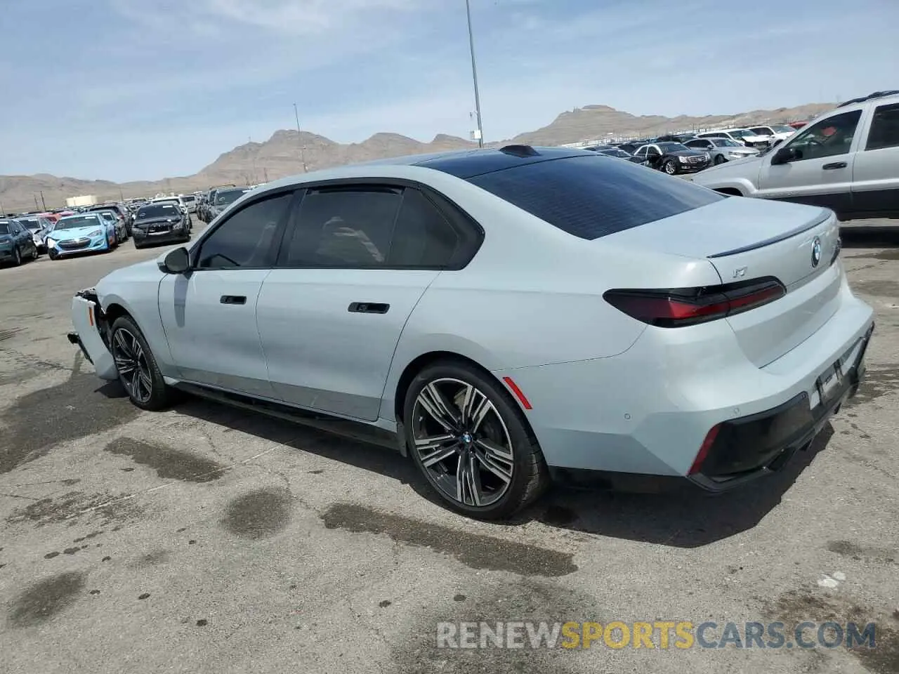 2 fotografías del automóvil dañado WBY53EJ04RCR17588 BMW I7 XDRIVE6 2024