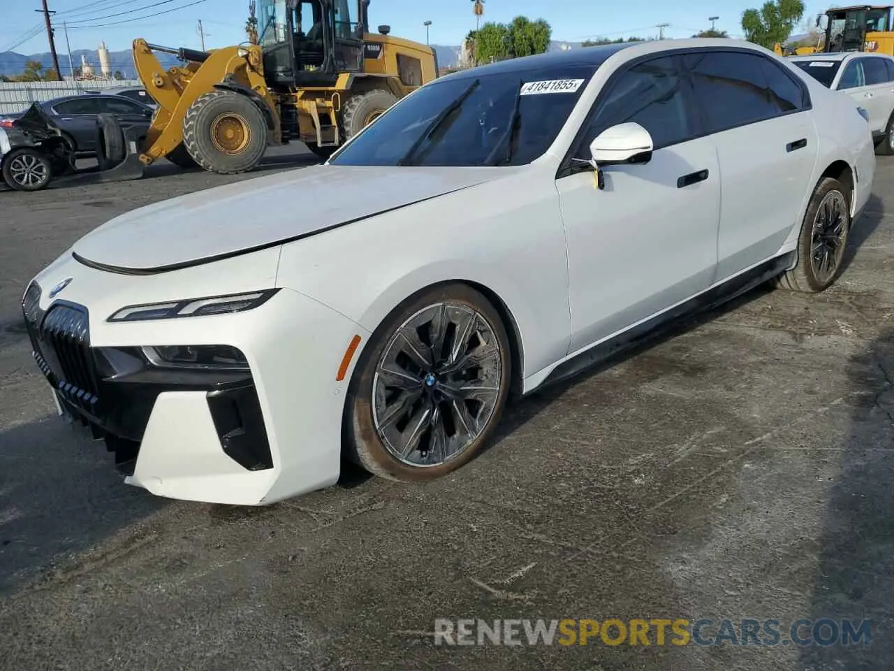 1 fotografías del automóvil dañado WBY53EJ08RCP58753 BMW I7 XDRIVE6 2024