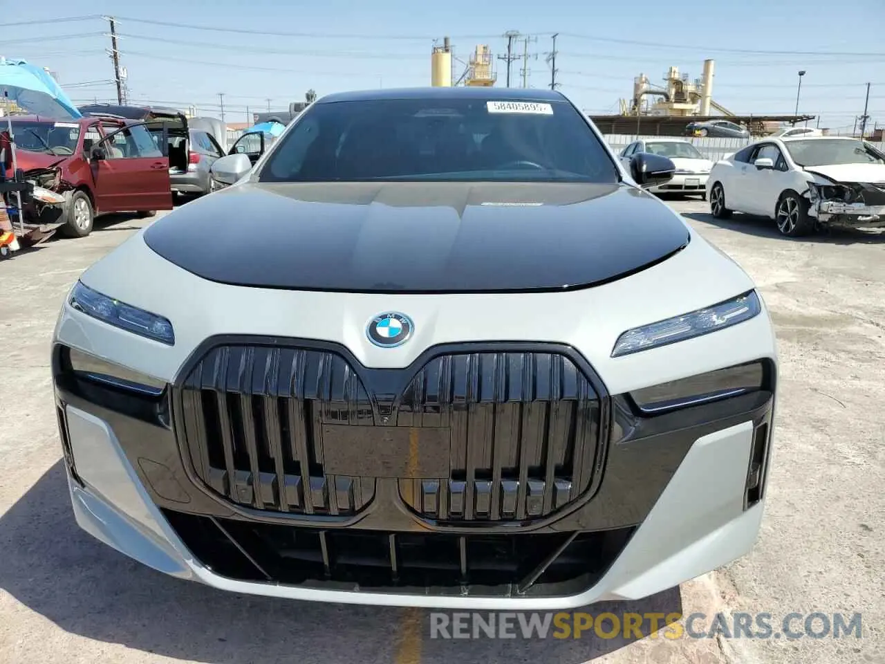 5 fotografías del automóvil dañado WBY53EJ09RCP16432 BMW I7 XDRIVE6 2024