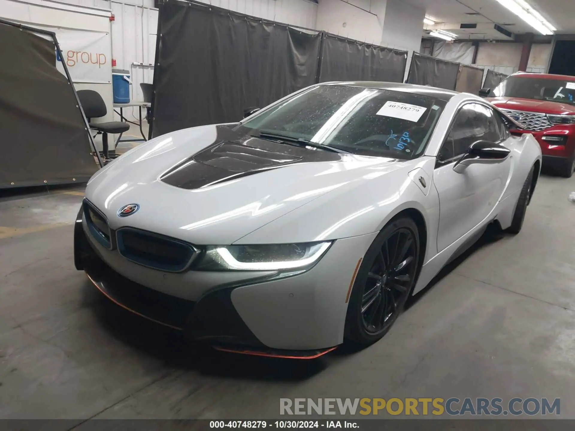 2 fotografías del automóvil dañado WBY2Z4C58K7D65728 BMW I8 2019