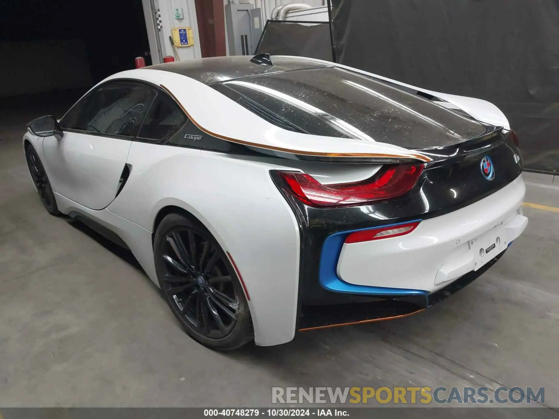 3 fotografías del automóvil dañado WBY2Z4C58K7D65728 BMW I8 2019