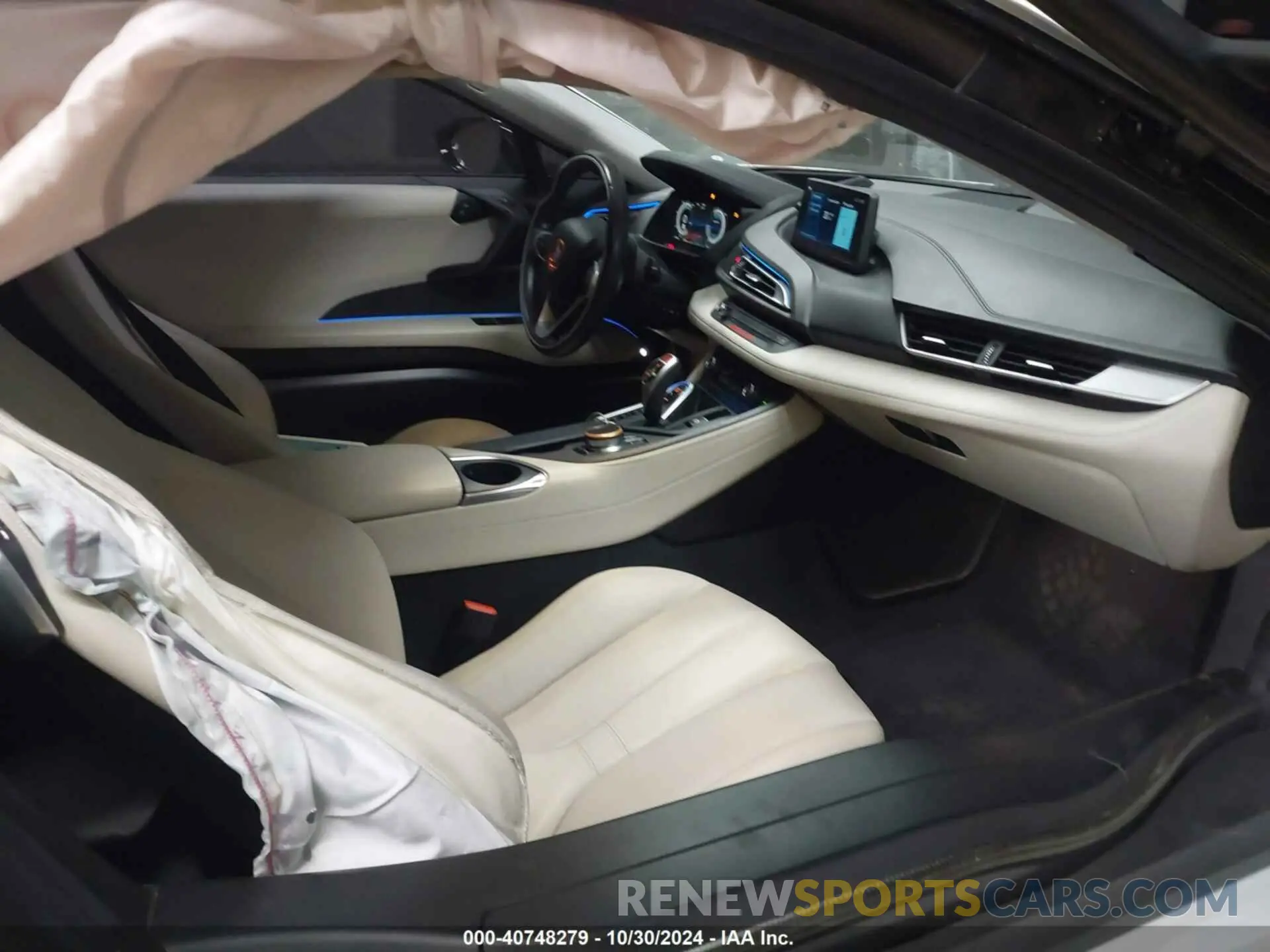 5 fotografías del automóvil dañado WBY2Z4C58K7D65728 BMW I8 2019
