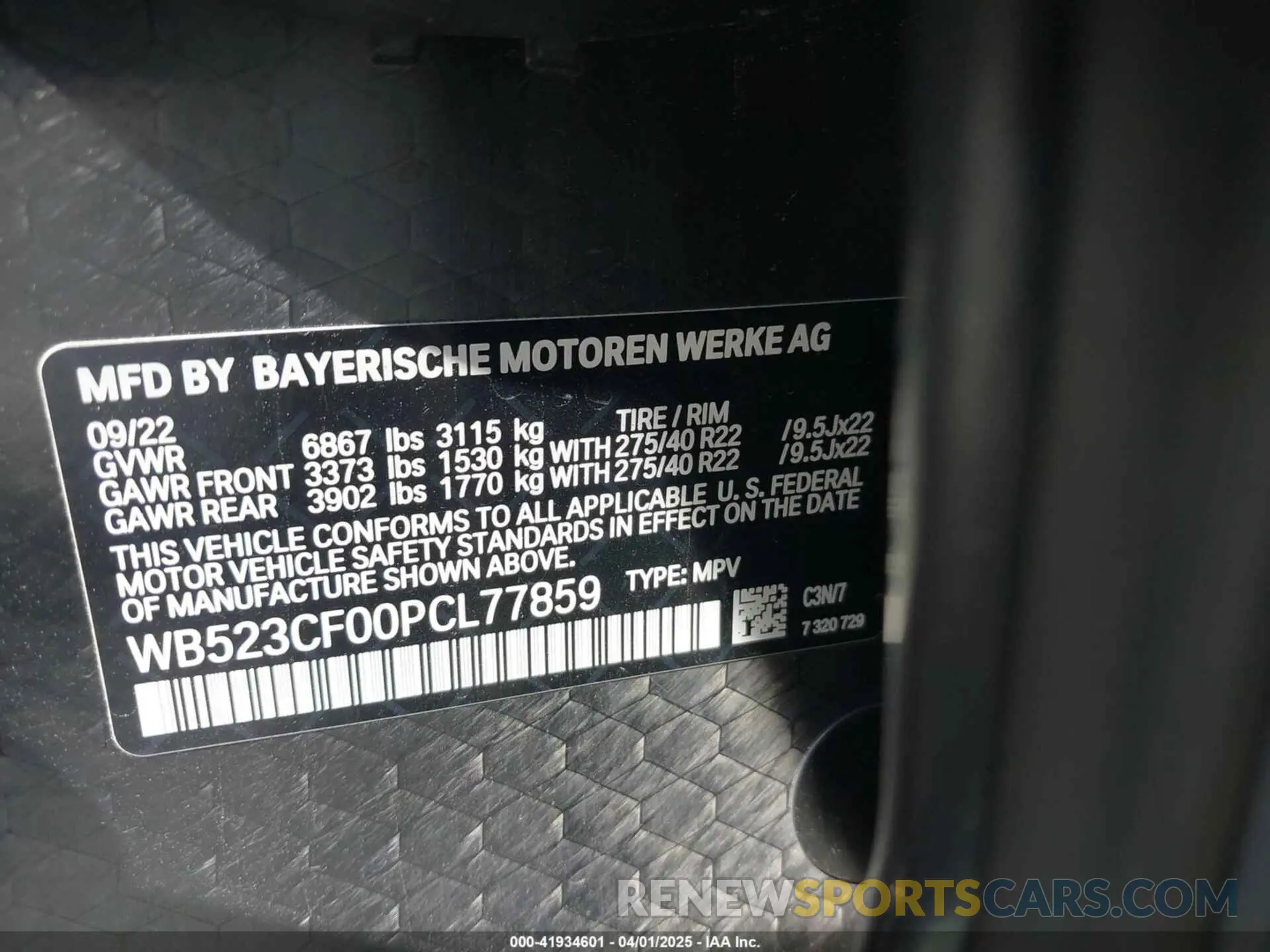 9 fotografías del automóvil dañado WB523CF00PCL77859 BMW IX 2023