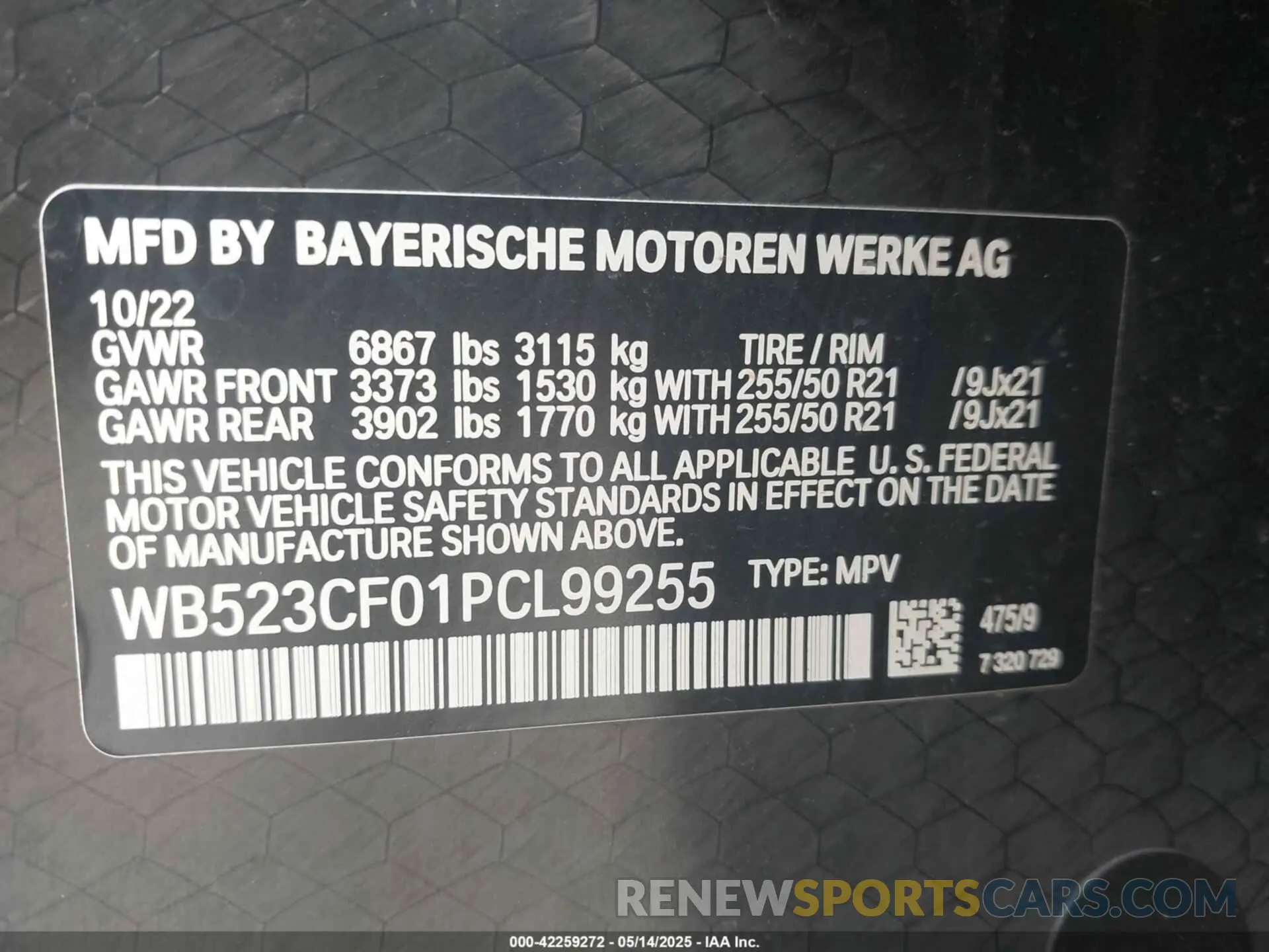 9 fotografías del automóvil dañado WB523CF01PCL99255 BMW IX 2023