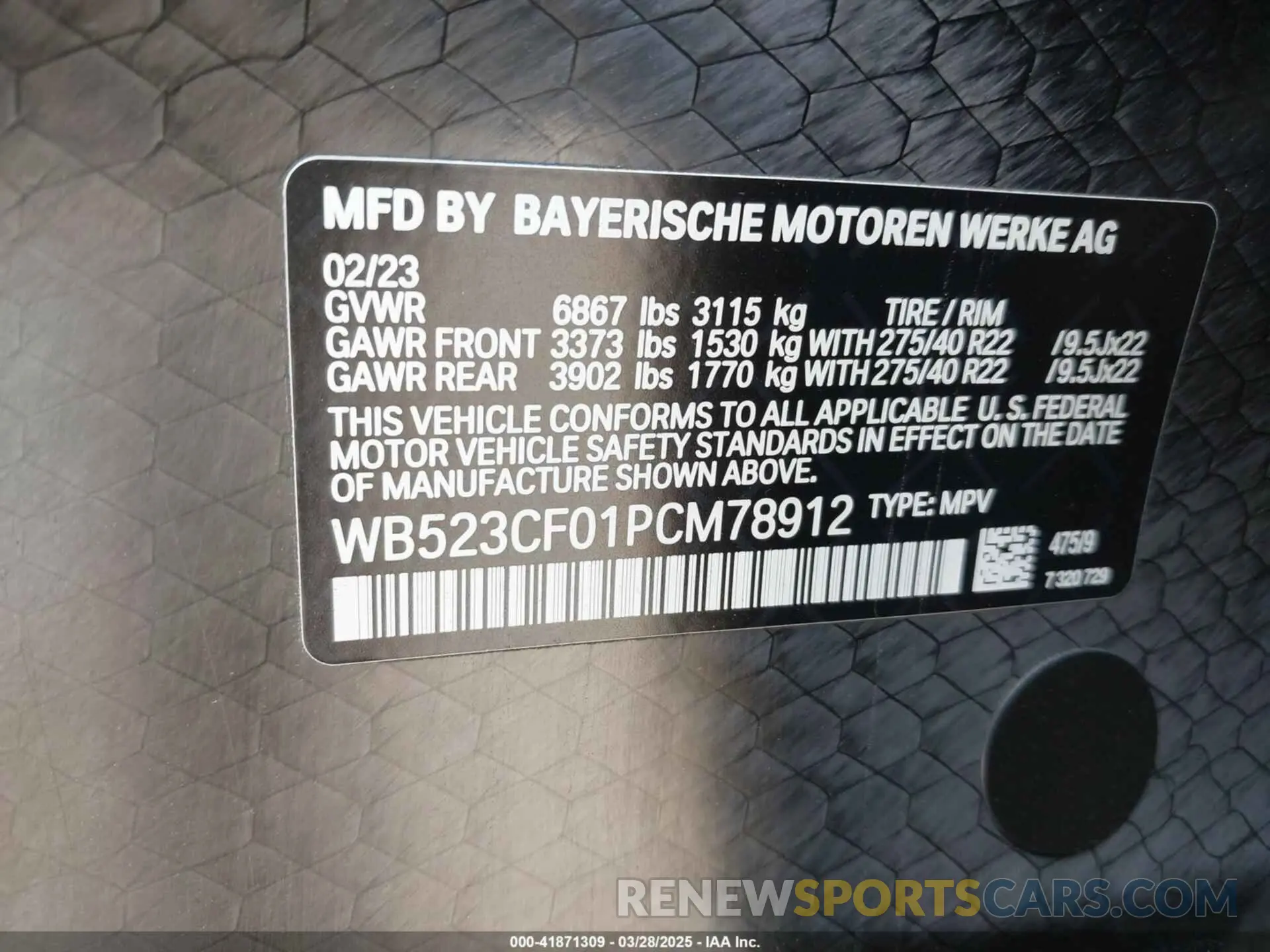9 fotografías del automóvil dañado WB523CF01PCM78912 BMW IX 2023