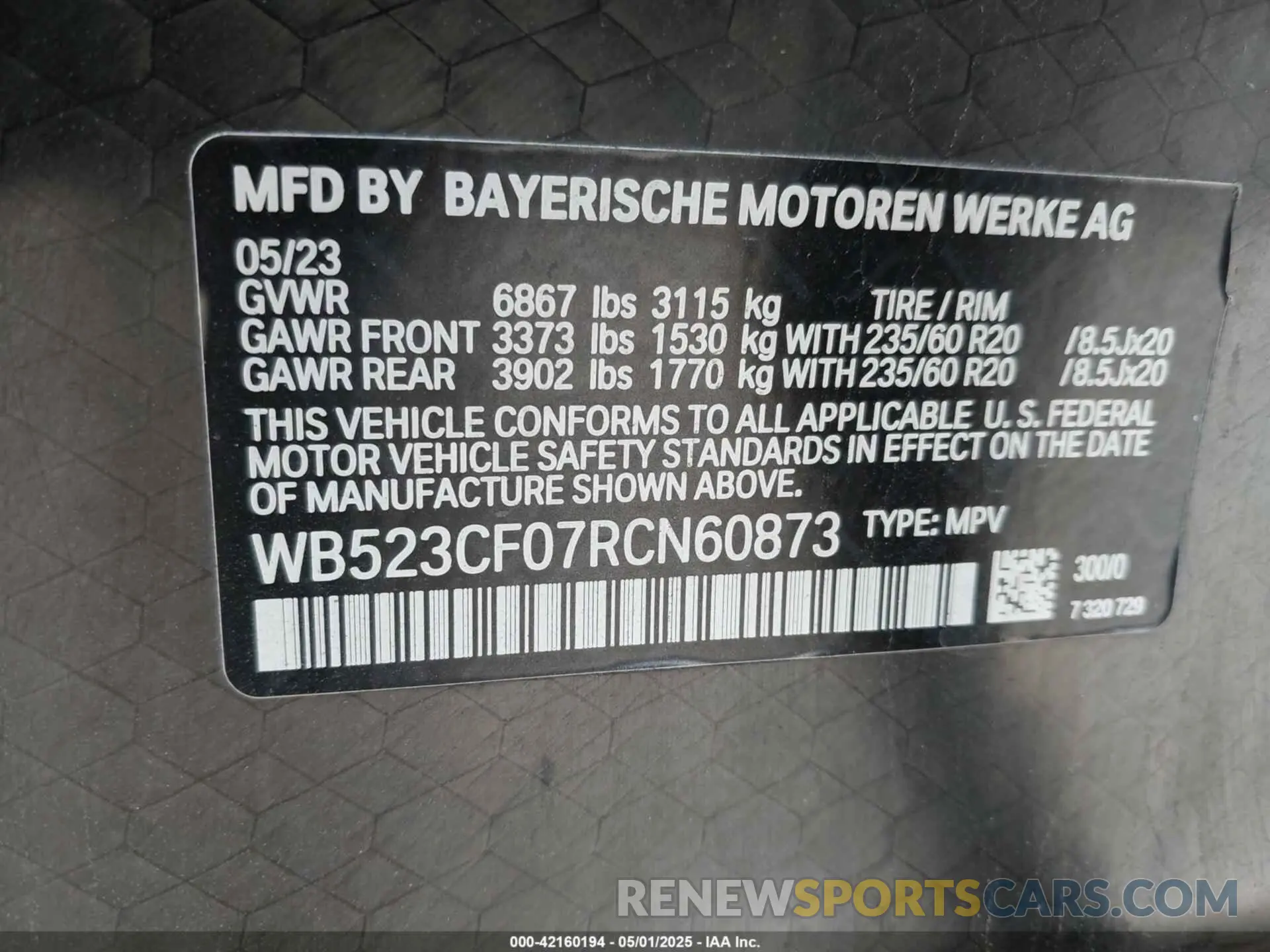 9 fotografías del automóvil dañado WB523CF07RCN60873 BMW IX 2024