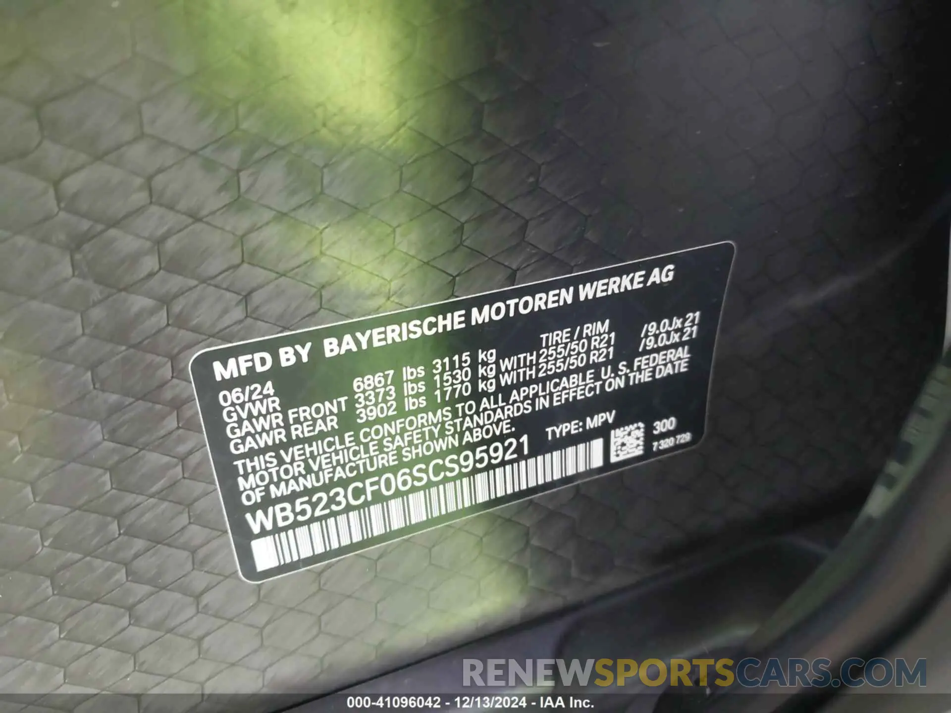 9 fotografías del automóvil dañado WB523CF06SCS95921 BMW IX 2025