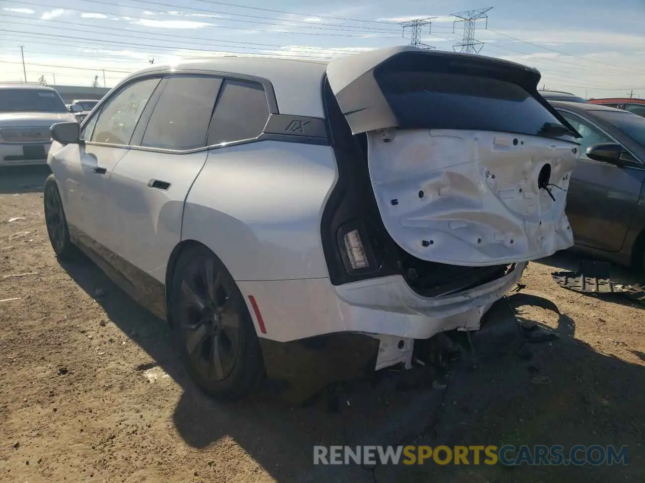 3 fotografías del automóvil dañado WB523CF00NCK30647 BMW IX XDRIVE5 2022
