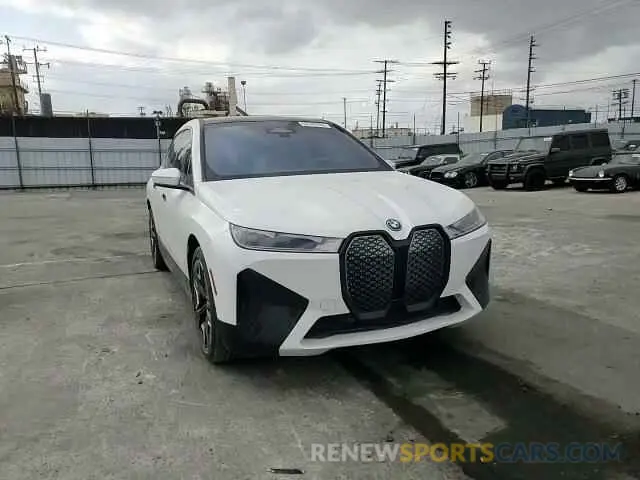 15 fotografías del automóvil dañado WB523CF01NCK44105 BMW IX XDRIVE5 2022