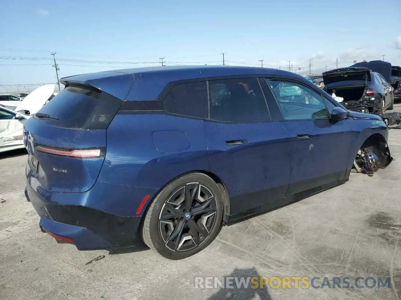 3 fotografías del automóvil dañado WB523CF02PCM05015 BMW IX XDRIVE5 2023