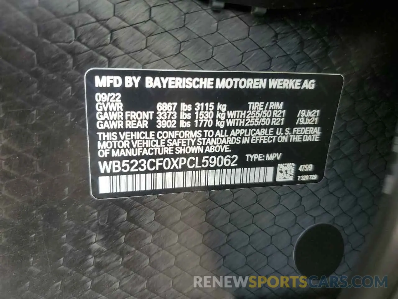 12 fotografías del automóvil dañado WB523CF0XPCL59062 BMW IX XDRIVE5 2023