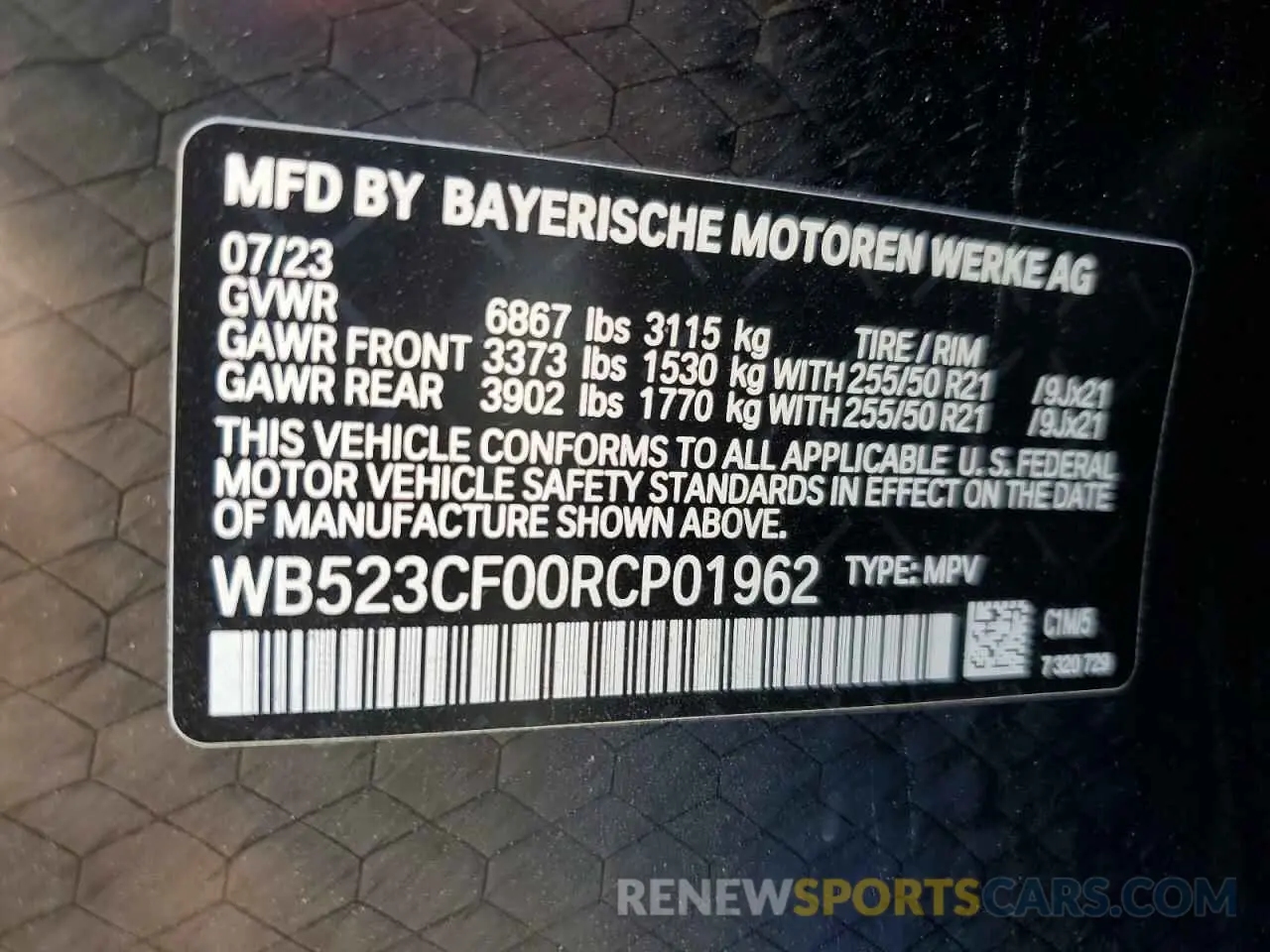 14 fotografías del automóvil dañado WB523CF00RCP01962 BMW IX XDRIVE5 2024