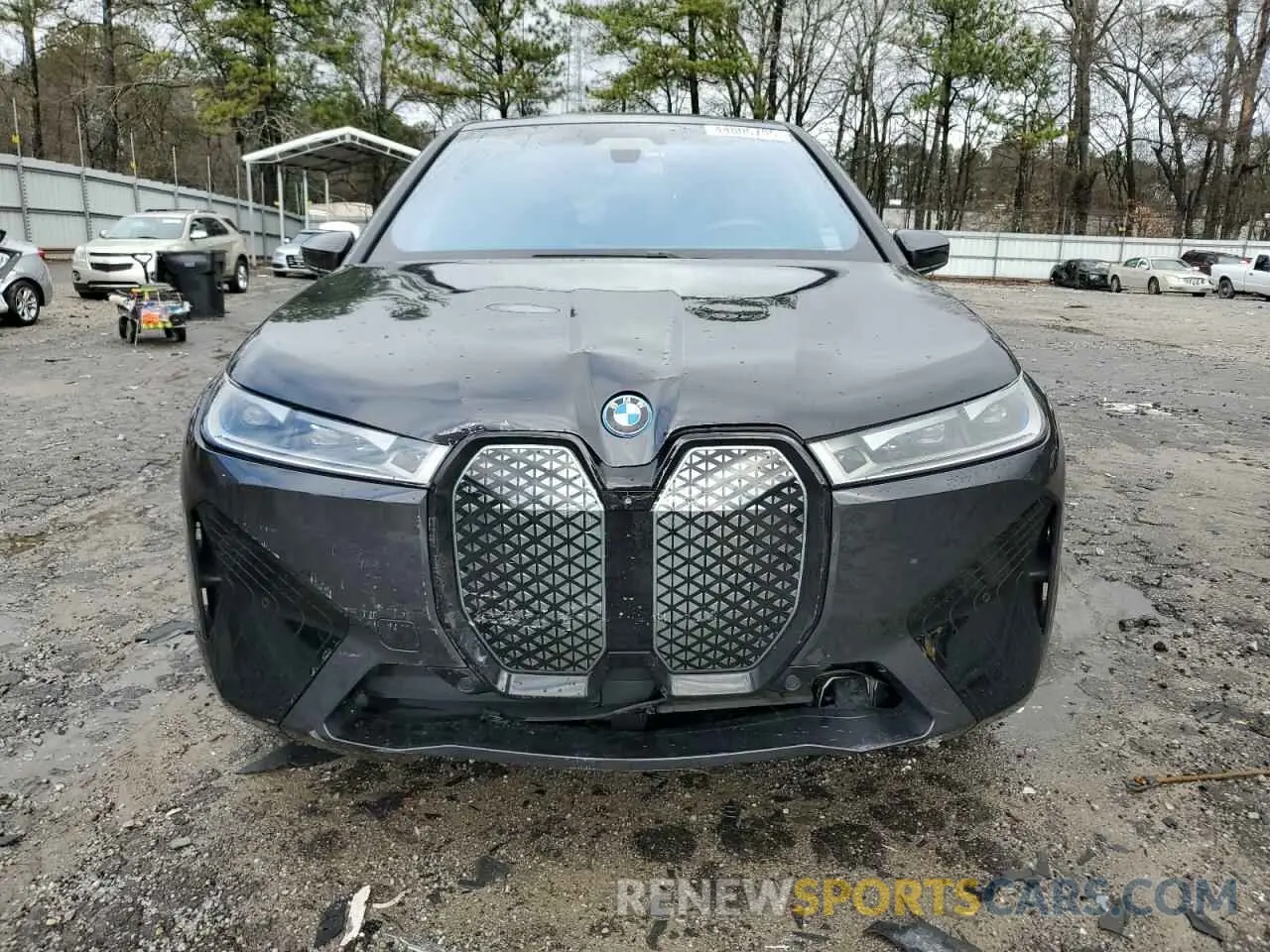 5 fotografías del automóvil dañado WB523CF05RCN12790 BMW IX XDRIVE5 2024