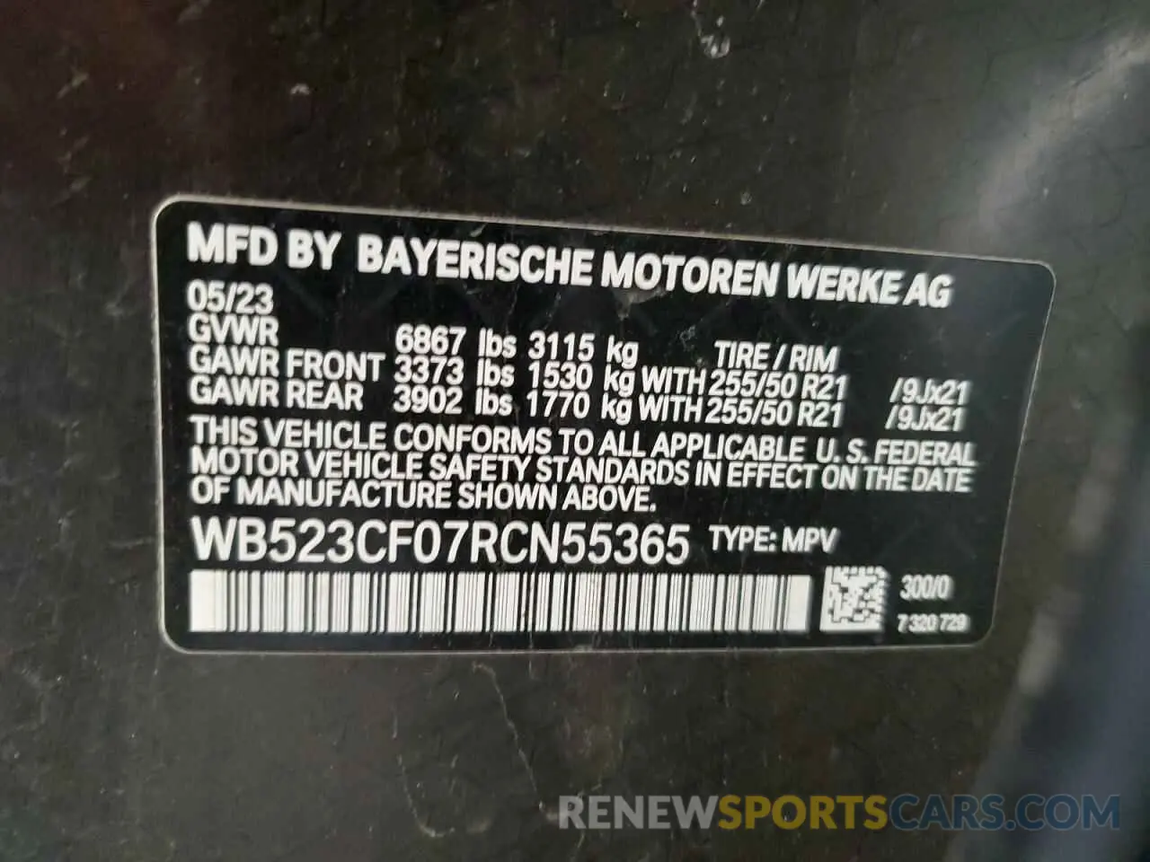 12 fotografías del automóvil dañado WB523CF07RCN55365 BMW IX XDRIVE5 2024