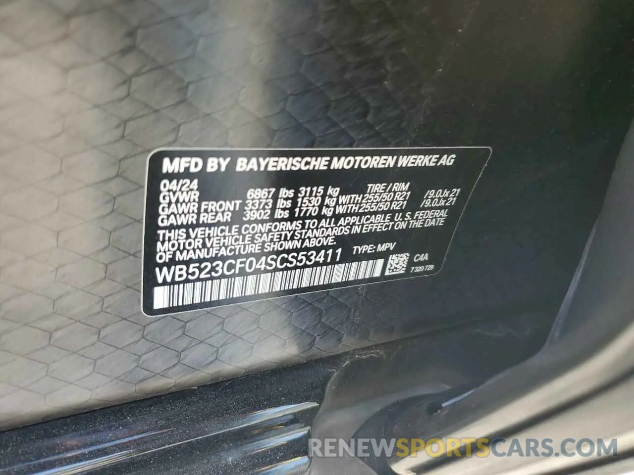 13 fotografías del automóvil dañado WB523CF04SCS53411 BMW IX XDRIVE5 2025