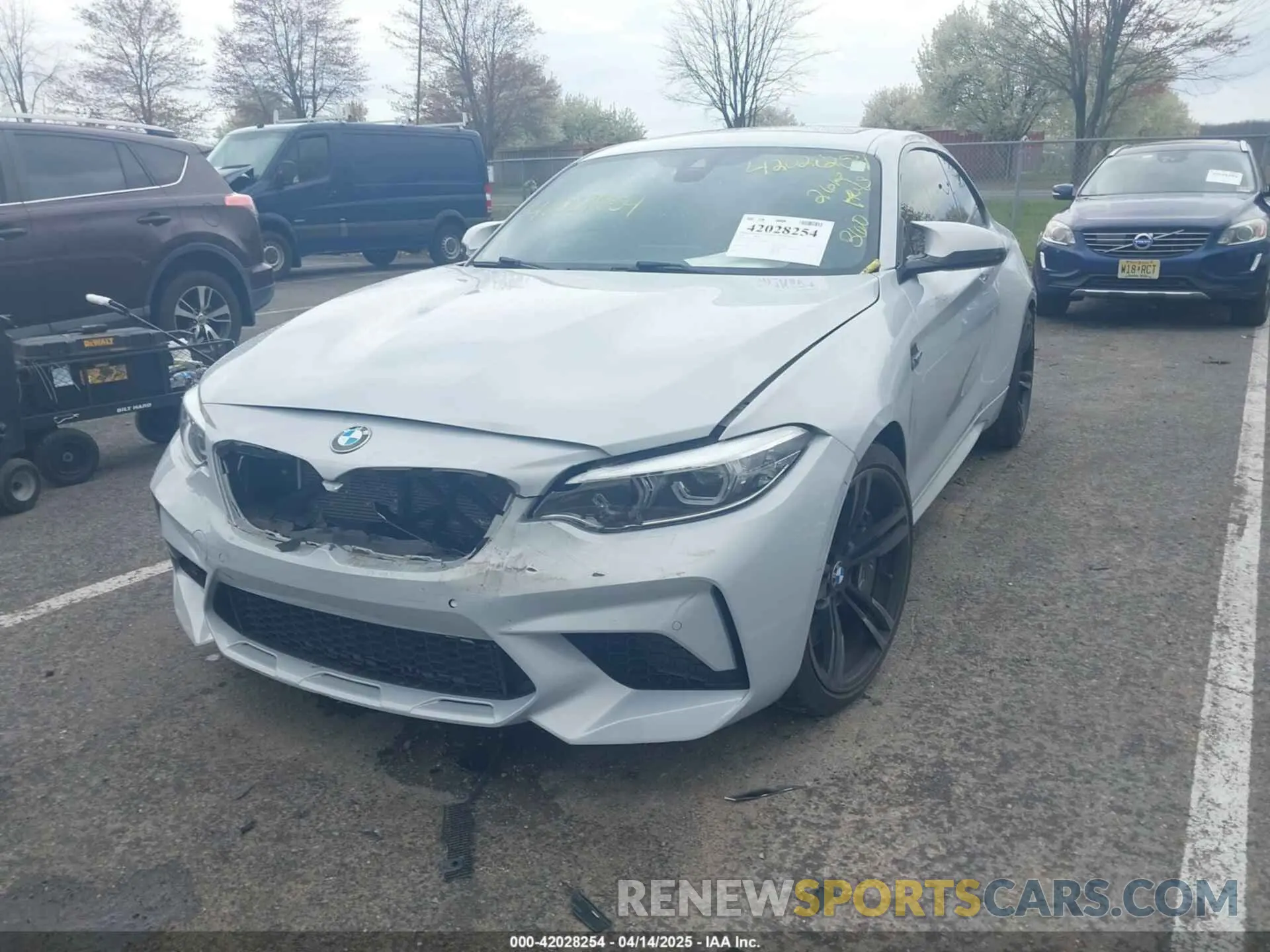 2 fotografías del automóvil dañado WBS2U7C00L7E66522 BMW M2 2020