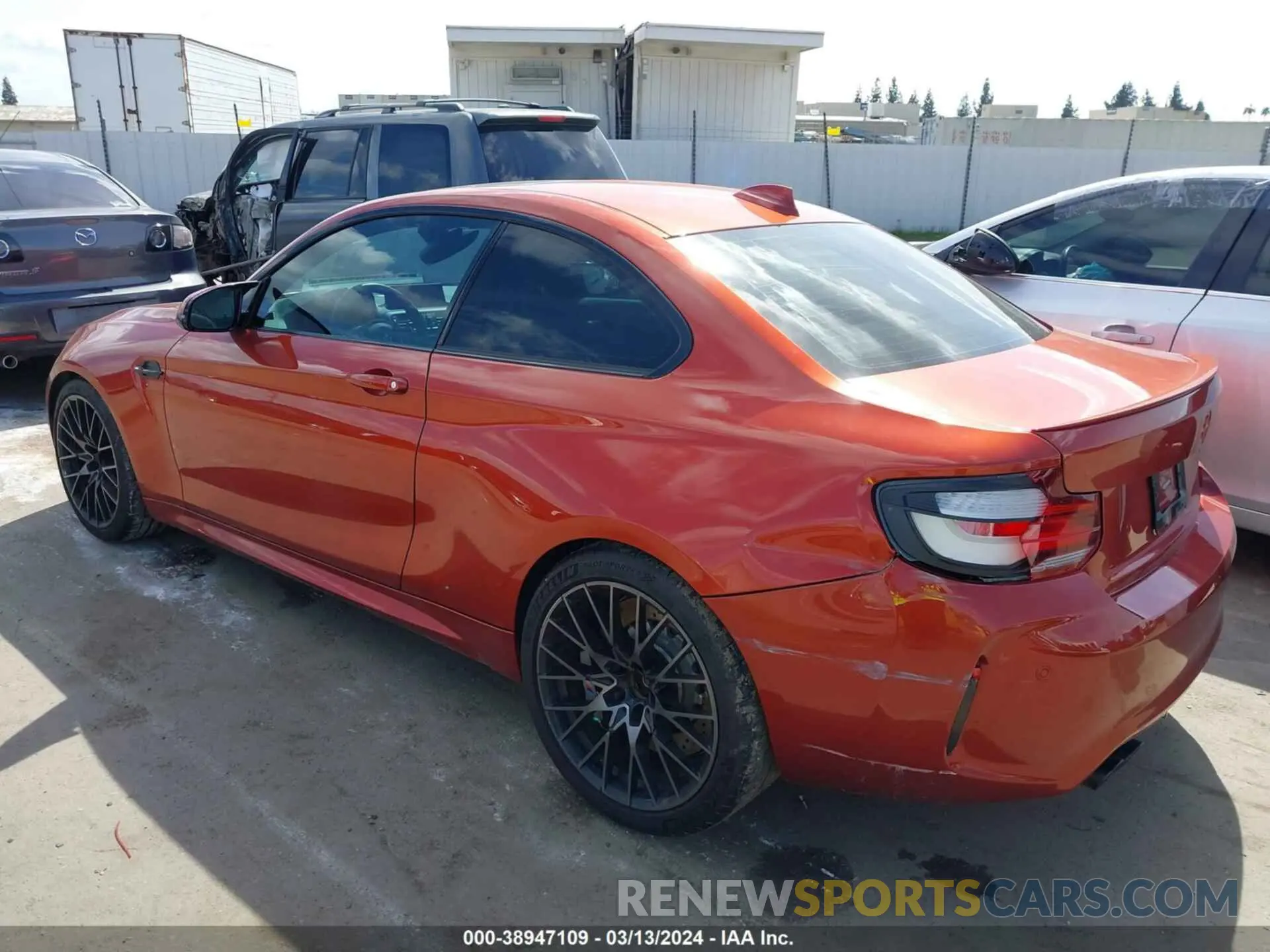 3 fotografías del automóvil dañado WBS2U7C09L7E60766 BMW M2 2020