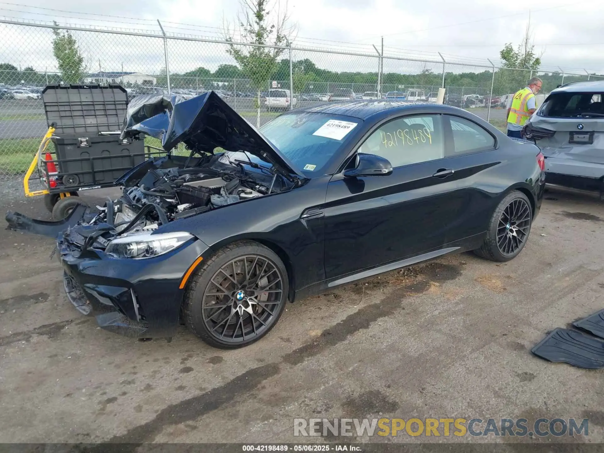 2 fotografías del automóvil dañado WBS2U7C00M7J64095 BMW M2 2021