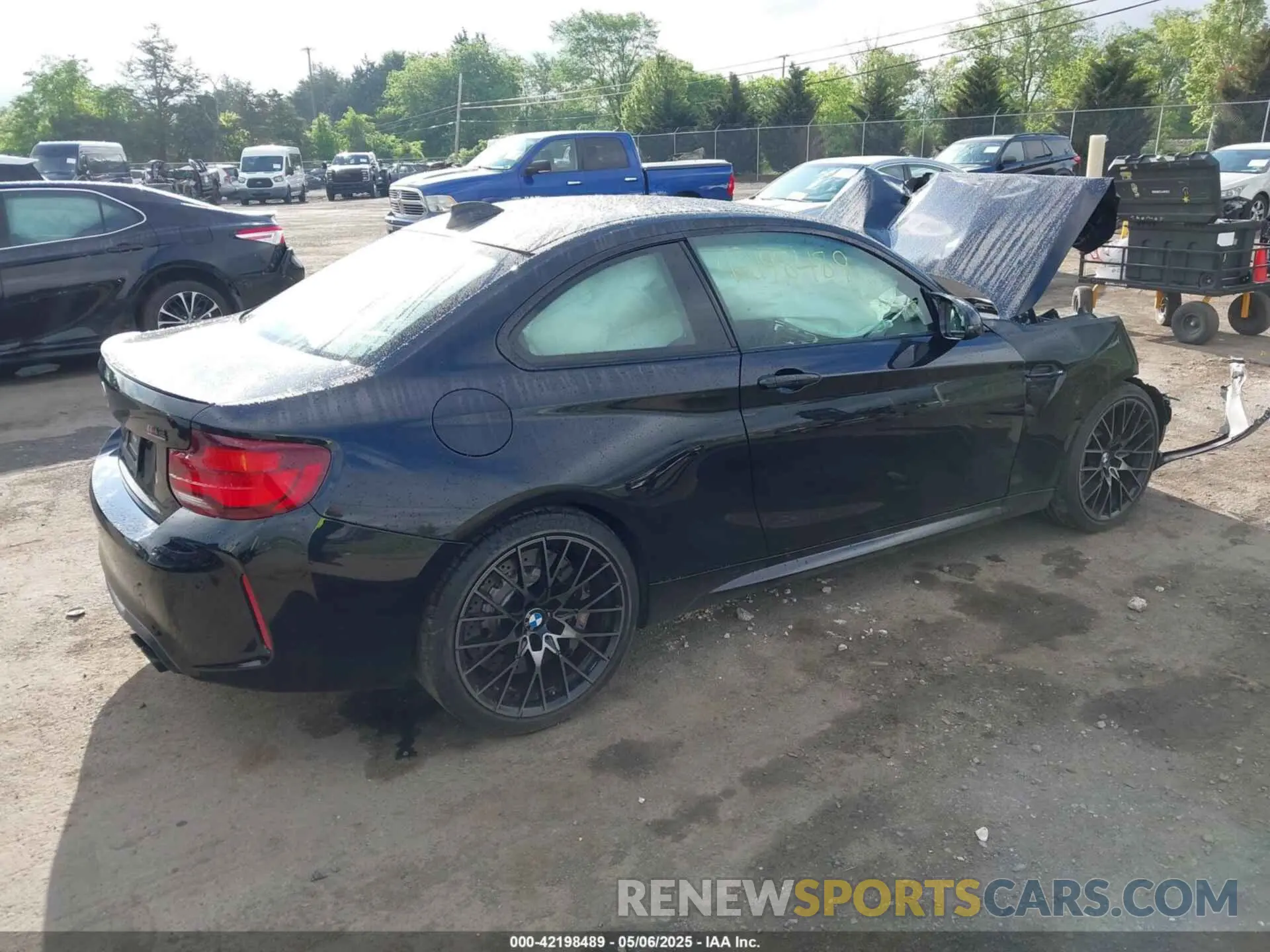 4 fotografías del automóvil dañado WBS2U7C00M7J64095 BMW M2 2021