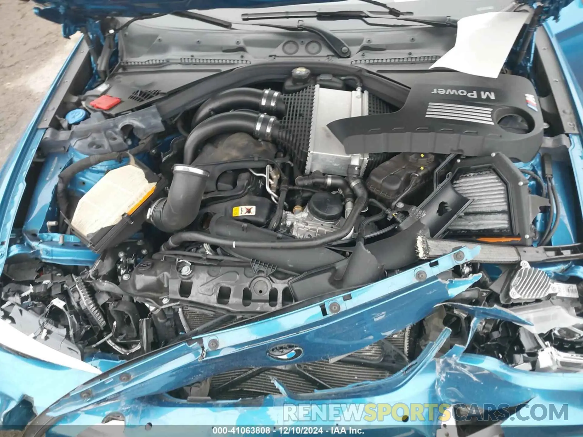 10 fotografías del automóvil dañado WBS2U7C02M7H63454 BMW M2 2021