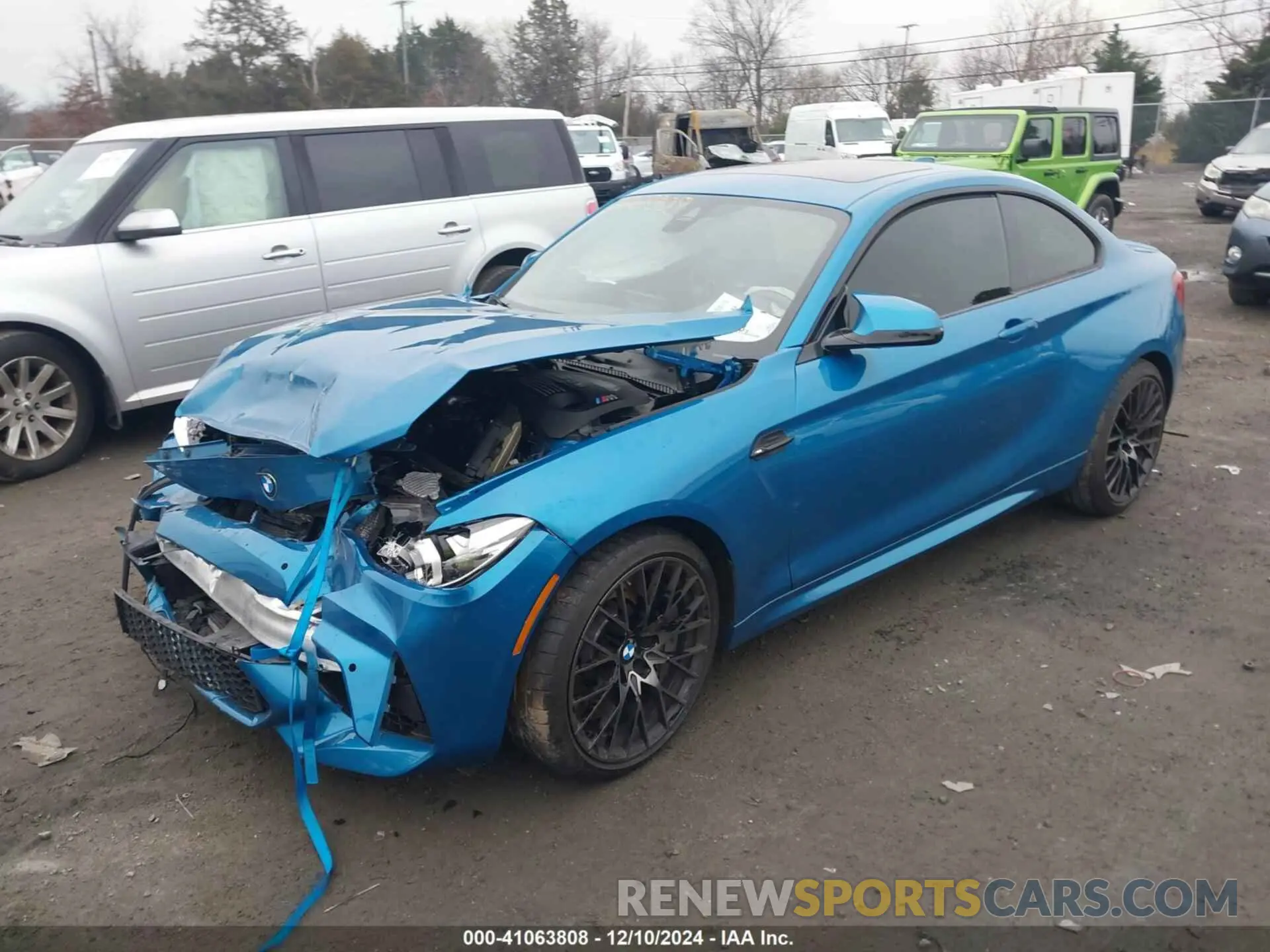 2 fotografías del automóvil dañado WBS2U7C02M7H63454 BMW M2 2021