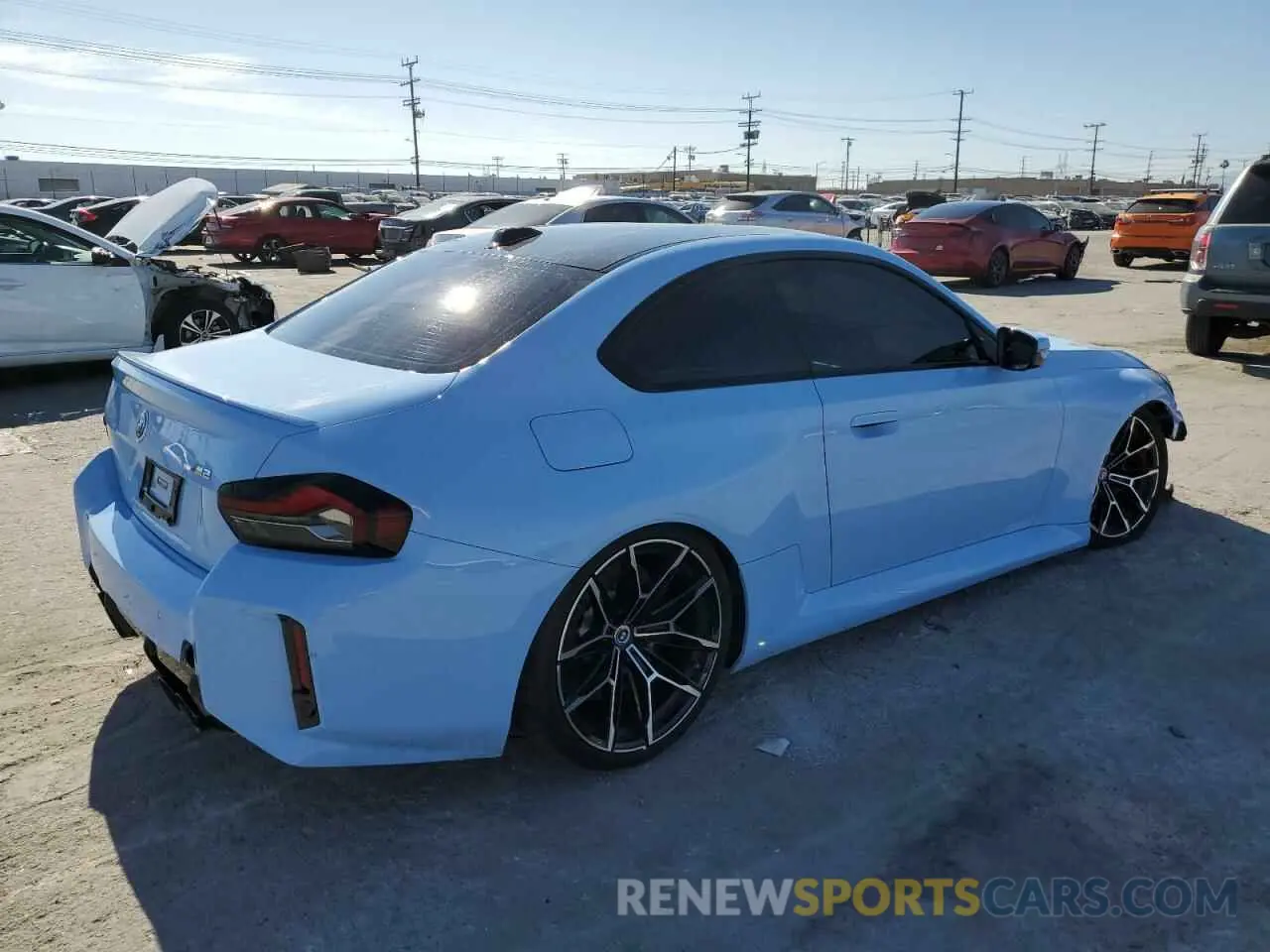 3 fotografías del automóvil dañado 3MF13DM00P8D02558 BMW M2 2023