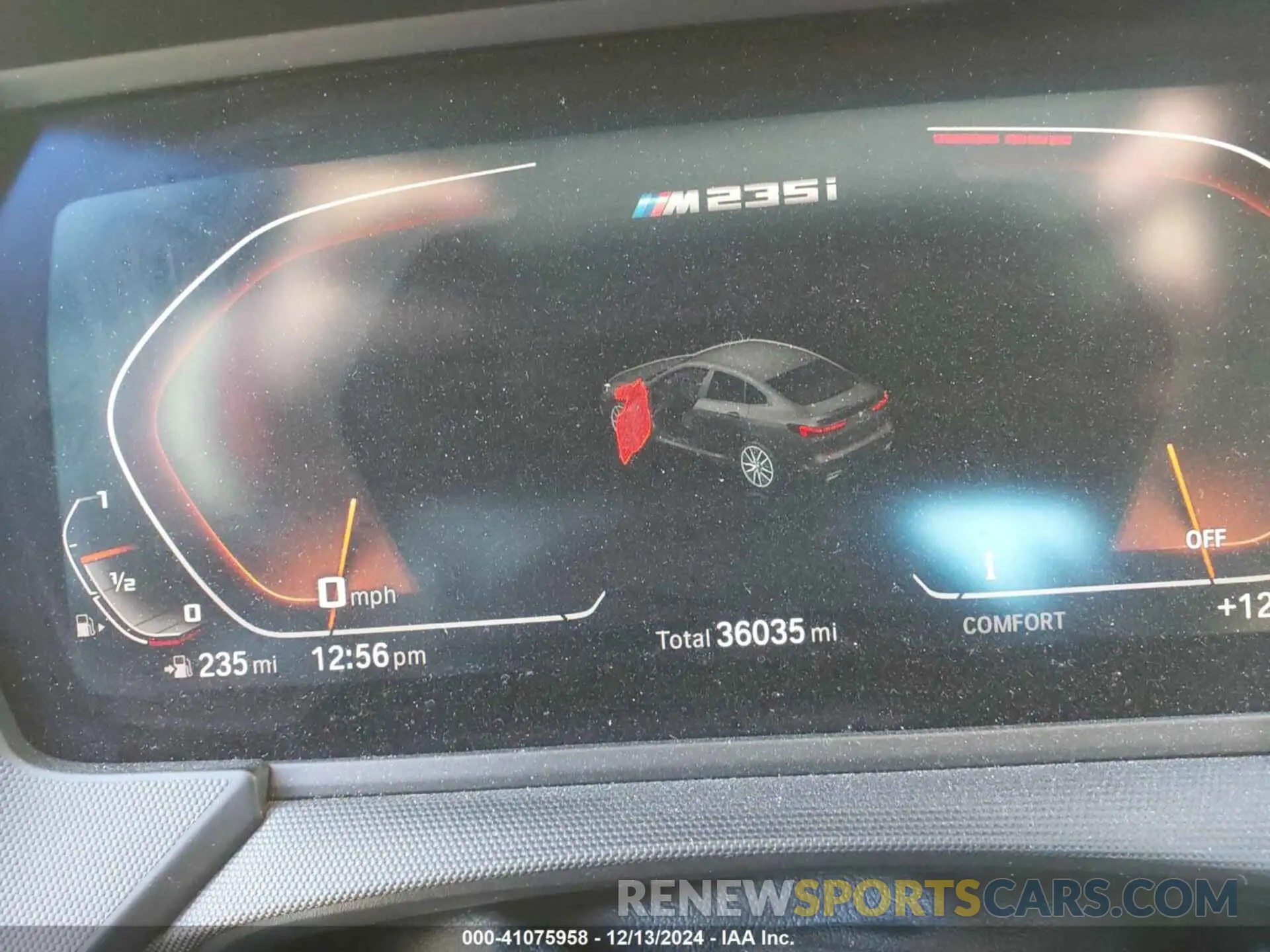 15 fotografías del automóvil dañado WBA13AL03L7F62256 BMW M235I GRAN COUPE 2020