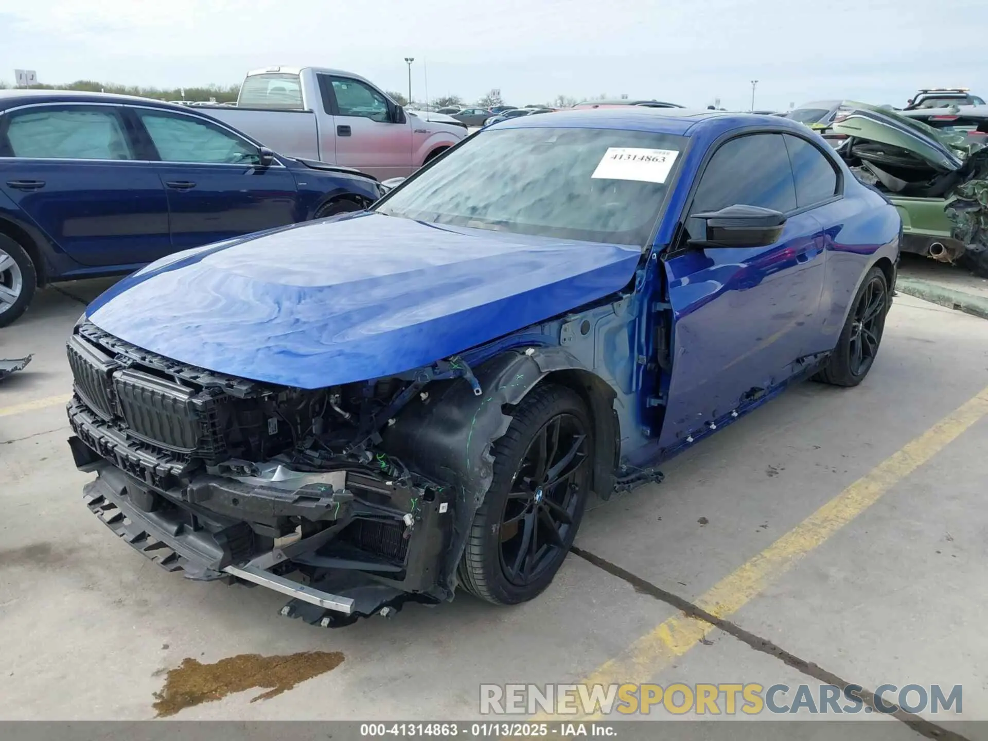 2 fotografías del automóvil dañado 3MW53CM01N8C49443 BMW M240 2022