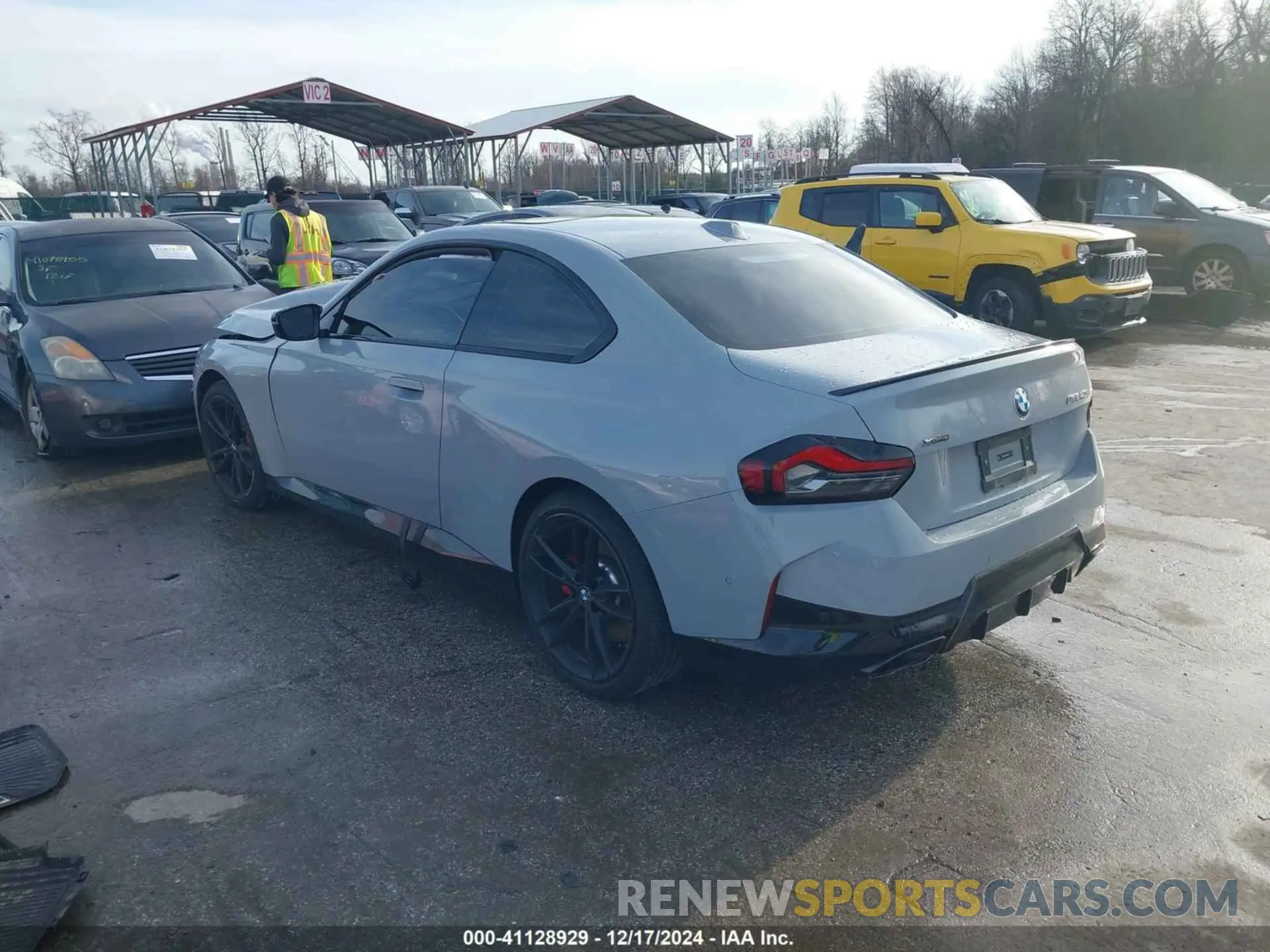 3 fotografías del automóvil dañado 3MW53CM02P8D40840 BMW M240 2023