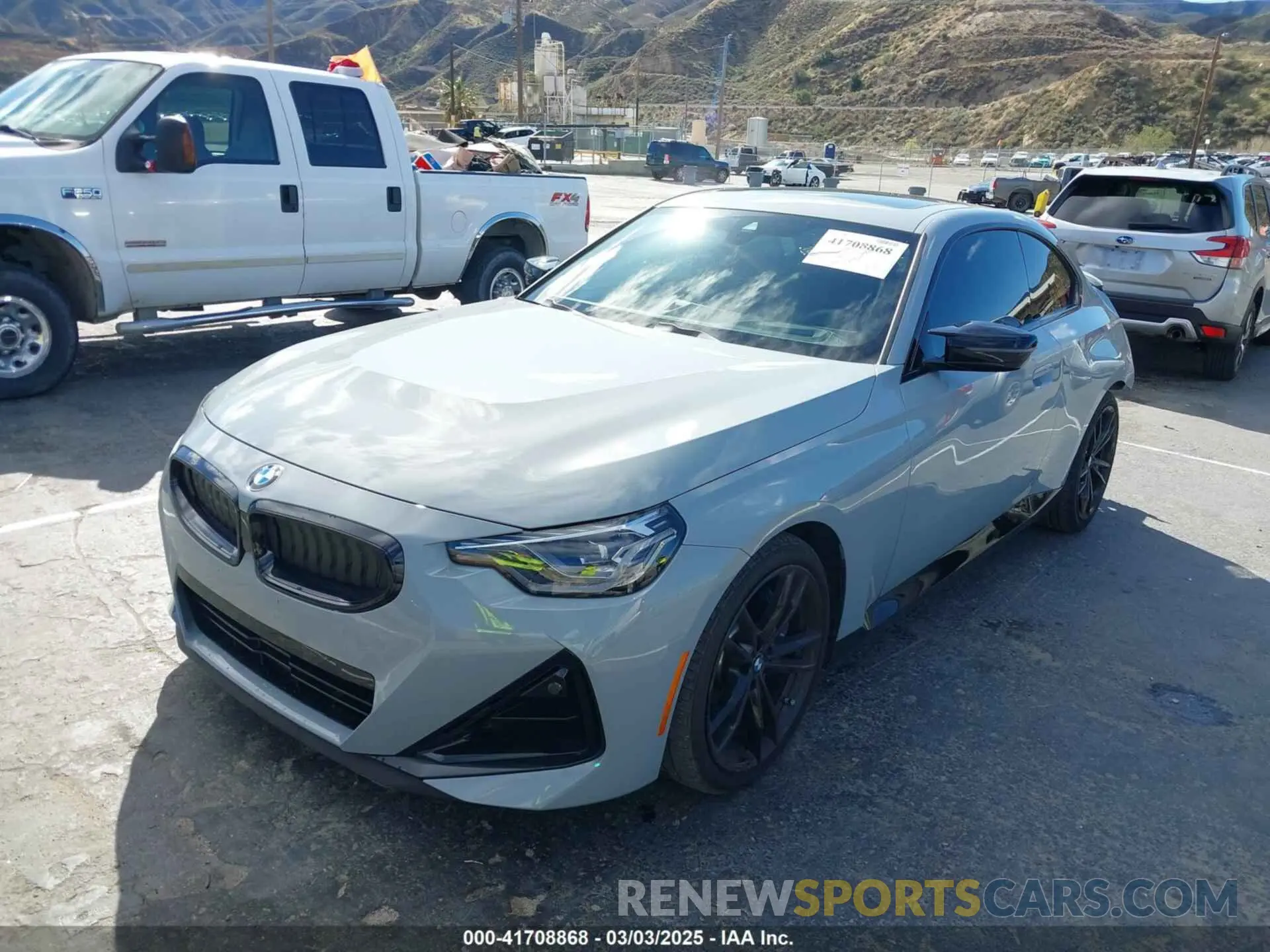 2 fotografías del automóvil dañado 3MW53CM06R8D83628 BMW M240 2024