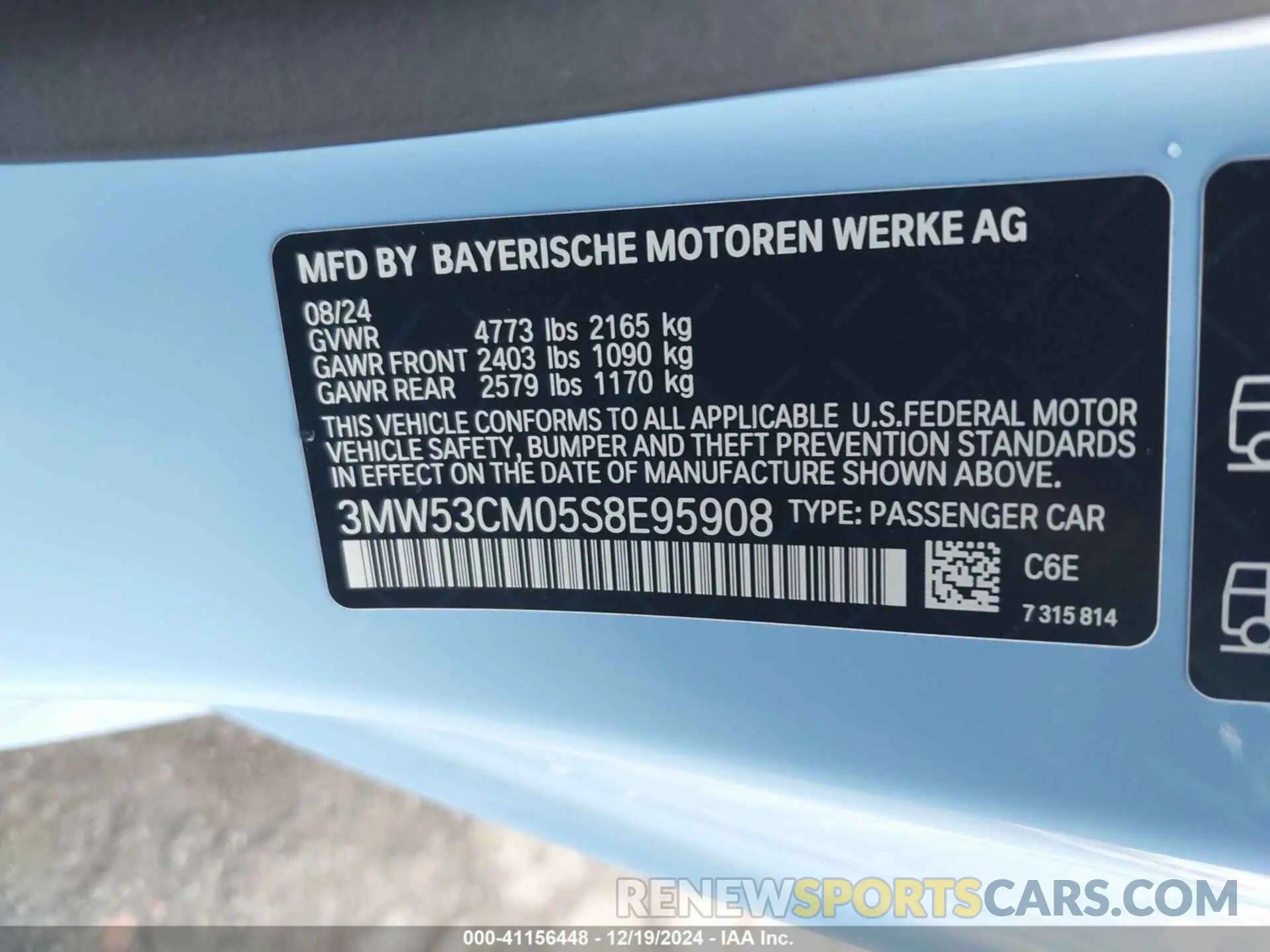9 fotografías del automóvil dañado 3MW53CM05S8E95908 BMW M240 2025