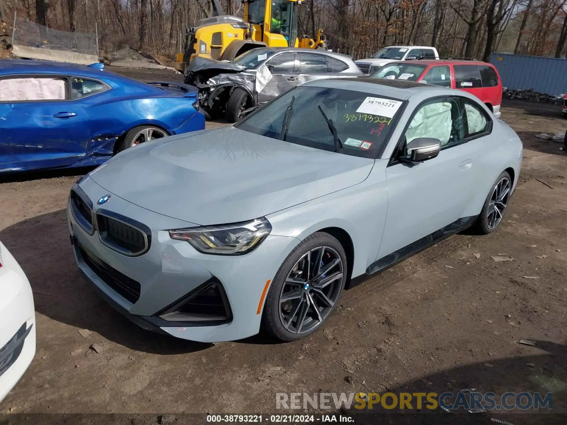 2 fotografías del automóvil dañado 3MW53CM09N8C20997 BMW M240I 2022