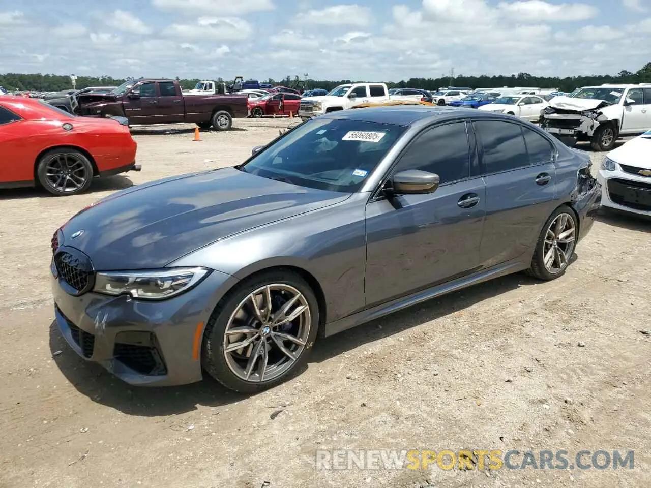 1 fotografías del automóvil dañado 3MW5U7J03L8B26409 BMW M3 2020