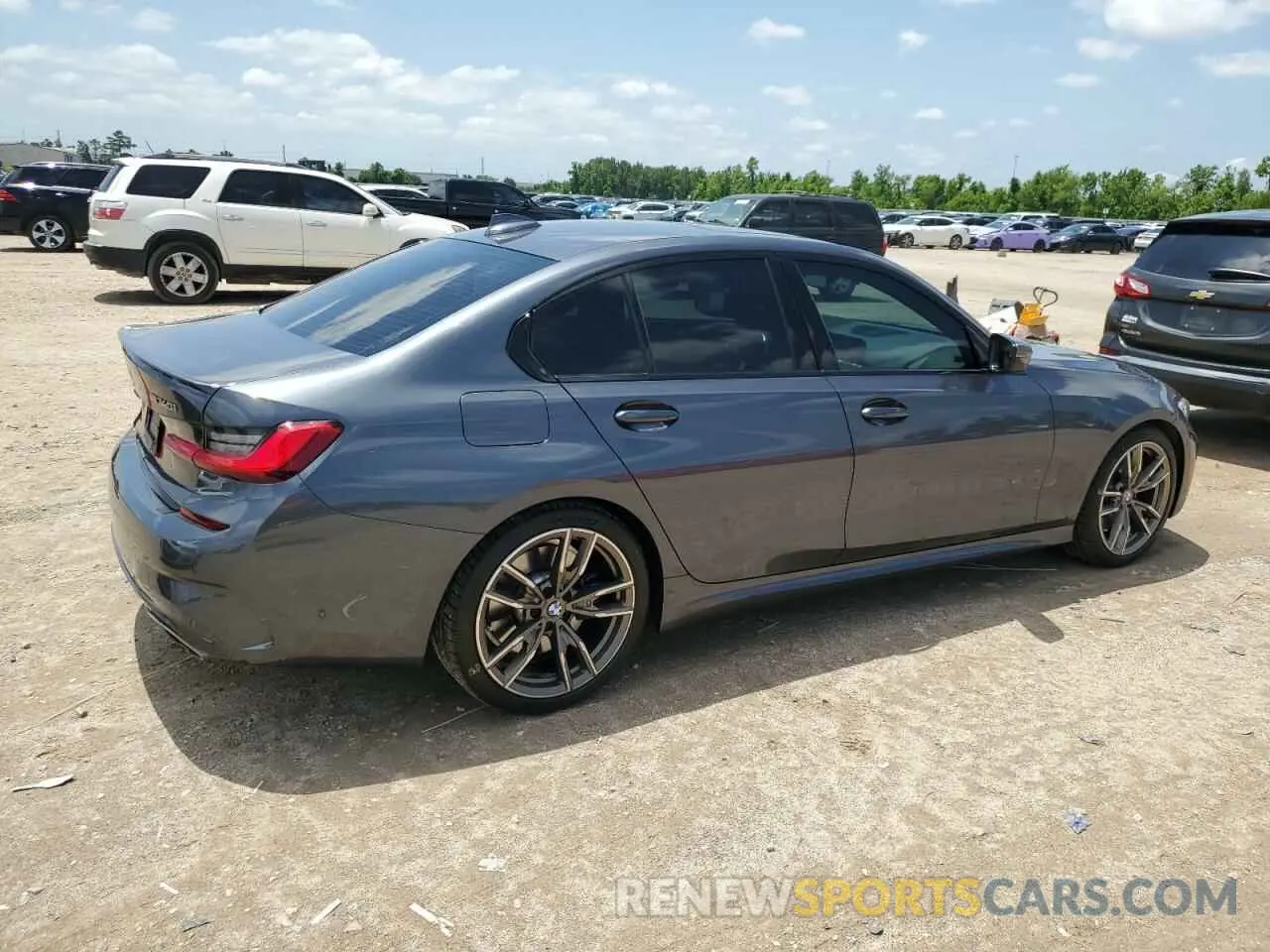3 fotografías del automóvil dañado 3MW5U7J03L8B26409 BMW M3 2020