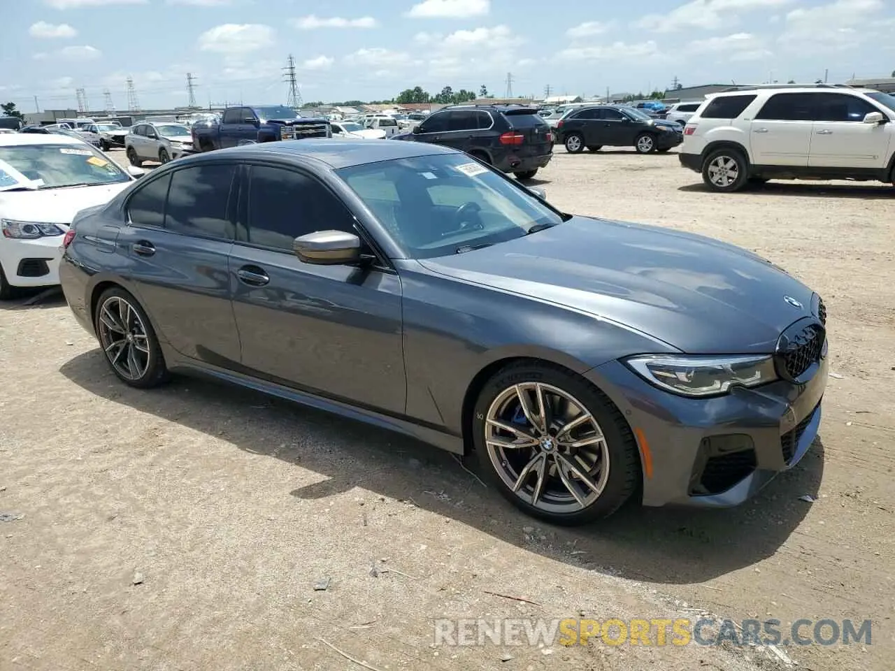 4 fotografías del automóvil dañado 3MW5U7J03L8B26409 BMW M3 2020