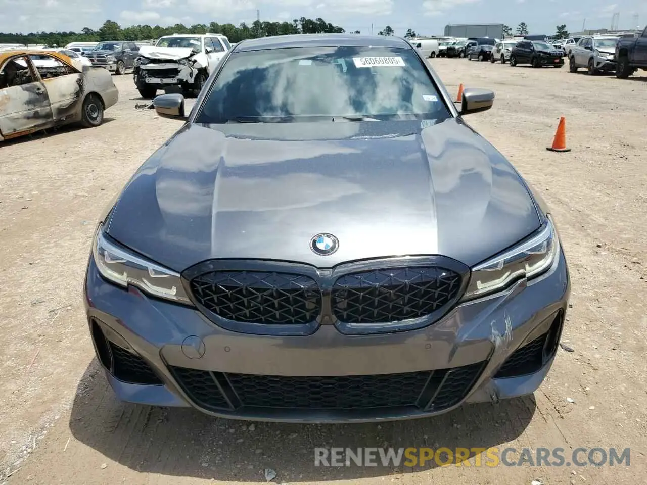 5 fotografías del automóvil dañado 3MW5U7J03L8B26409 BMW M3 2020