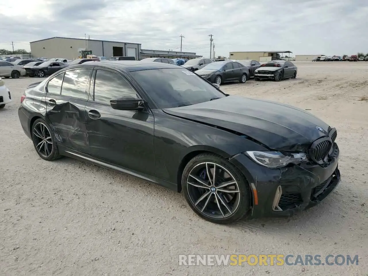 4 fotografías del automóvil dañado 3MW5U7J08L8B27832 BMW M3 2020