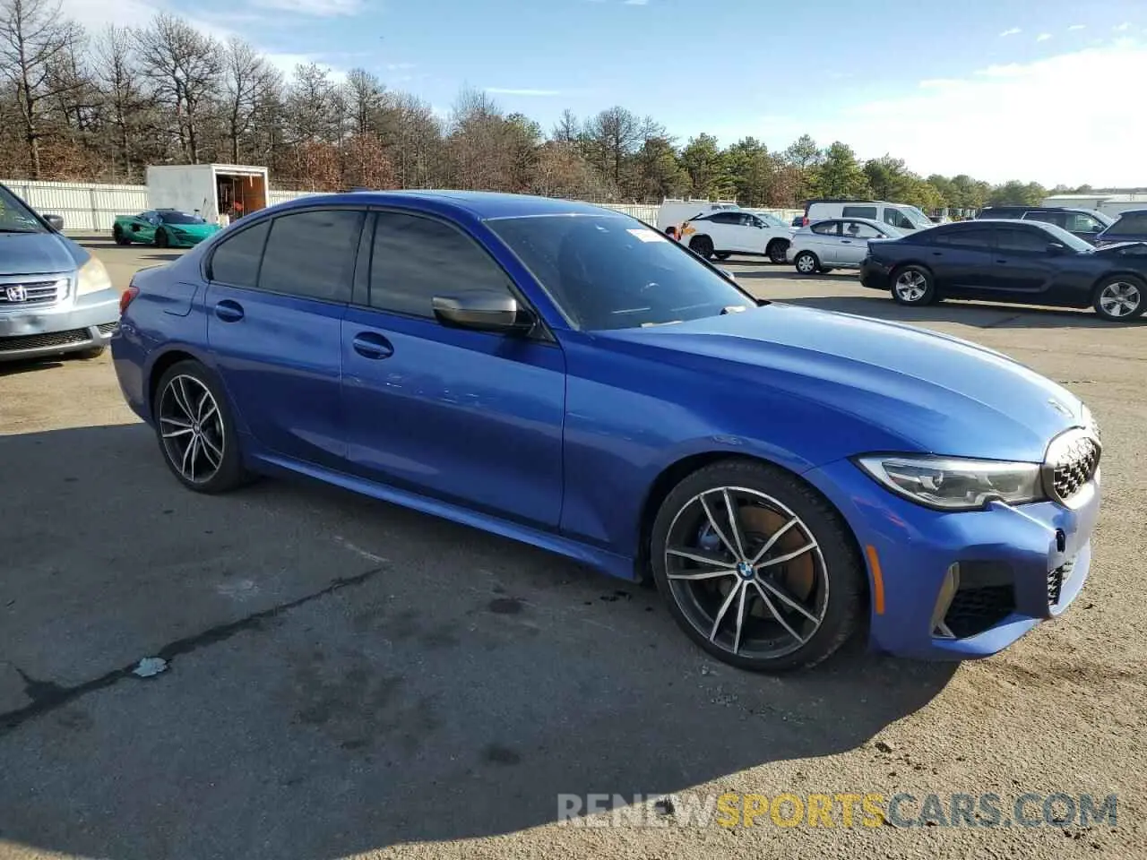 4 fotografías del automóvil dañado WBA5U7C00LFH23105 BMW M3 2020