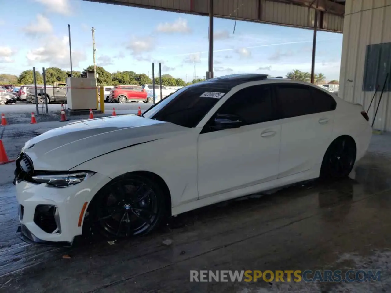 1 fotografías del automóvil dañado WBA5U7C00LFH38459 BMW M3 2020
