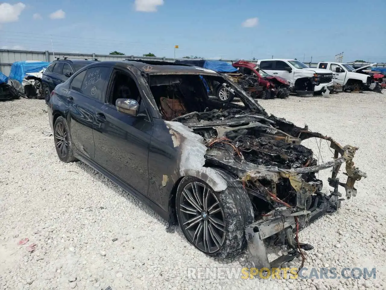 4 fotografías del automóvil dañado WBA5U7C05LFH07224 BMW M3 2020