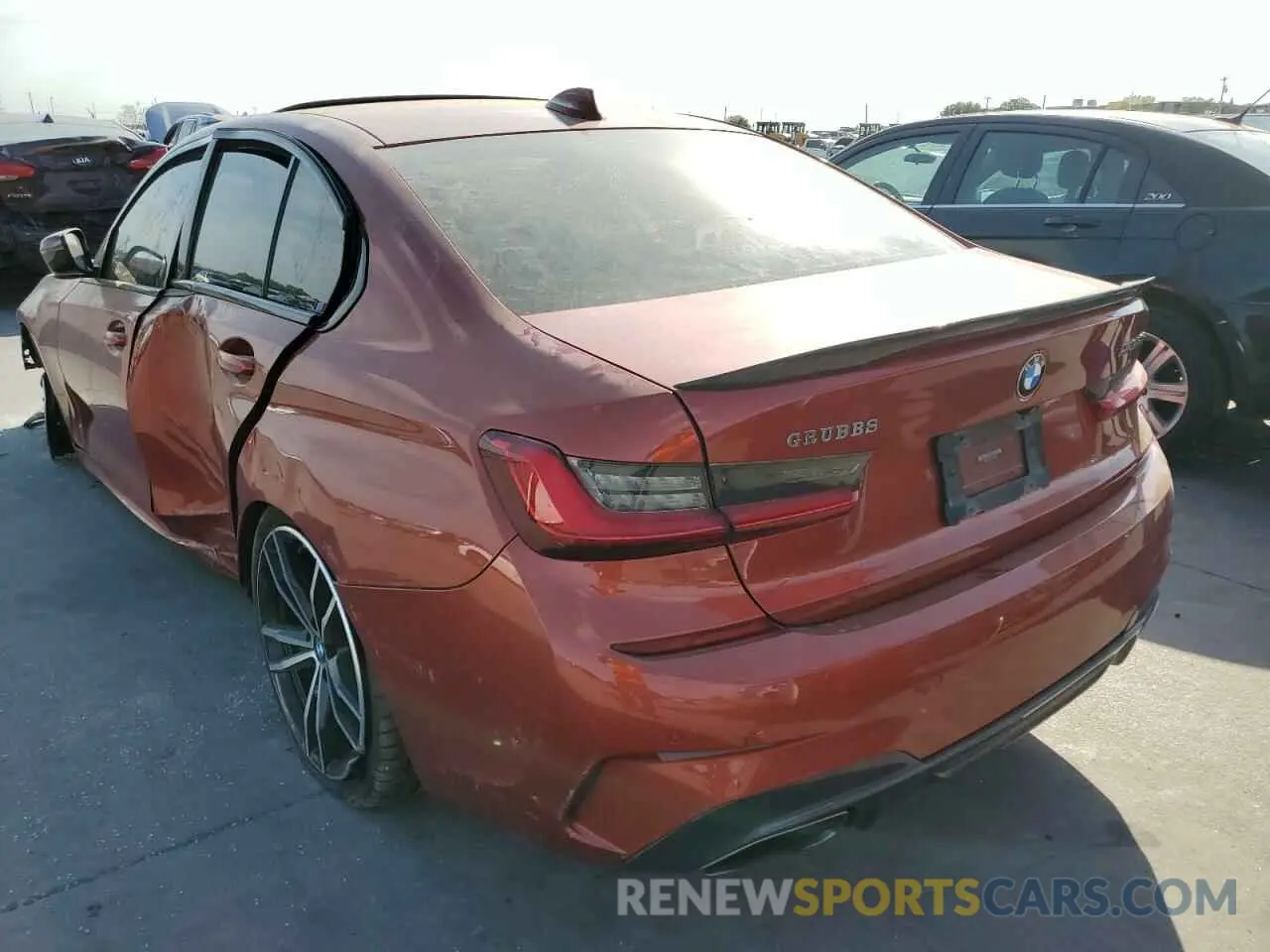 3 fotografías del automóvil dañado WBA5U7C05LFH32303 BMW M3 2020