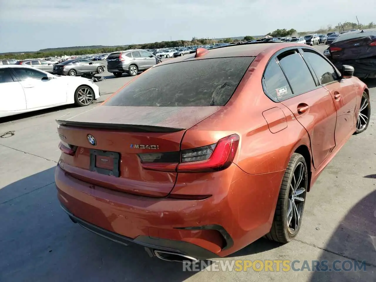 4 fotografías del automóvil dañado WBA5U7C05LFH32303 BMW M3 2020