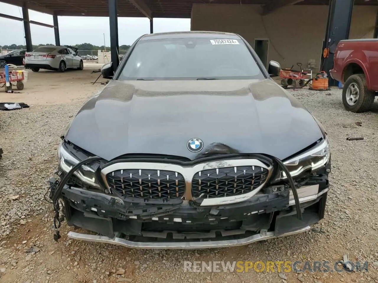 5 fotografías del automóvil dañado WBA5U7C06LFH01576 BMW M3 2020