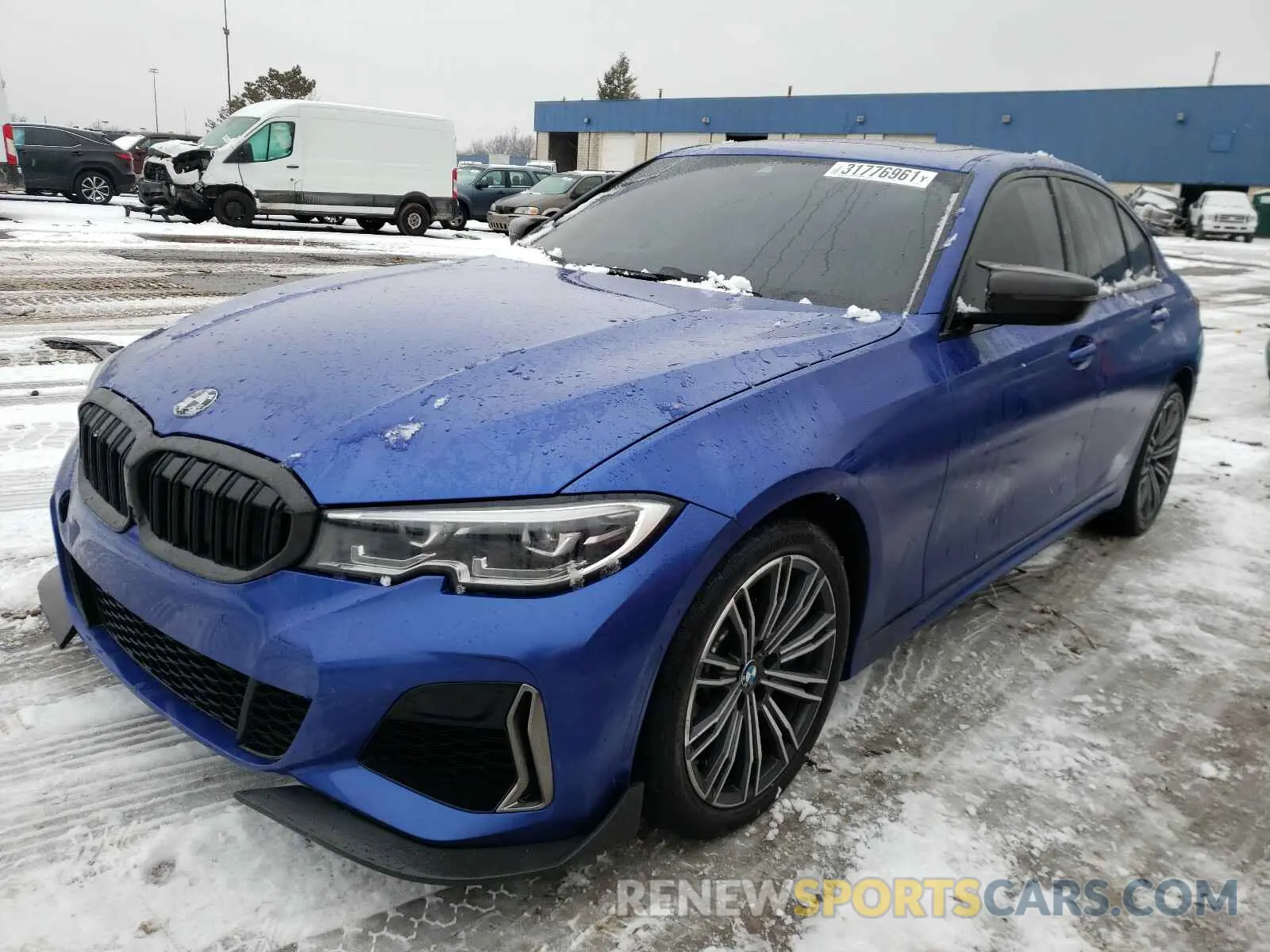 2 fotografías del automóvil dañado WBA5U9C09LFJ85321 BMW M3 2020