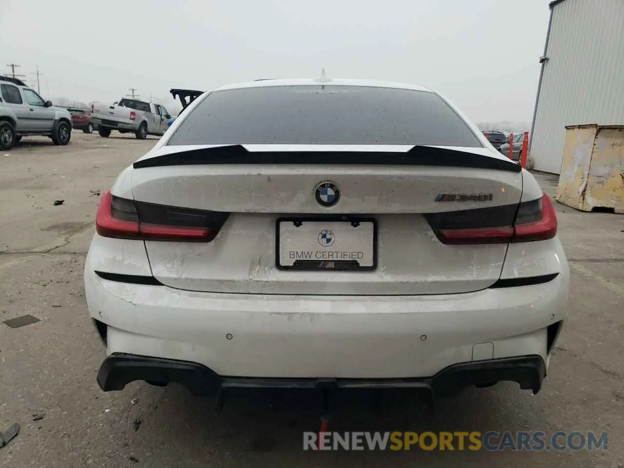 6 fotografías del automóvil dañado 3MW5U7J02M8C04549 BMW M3 2021