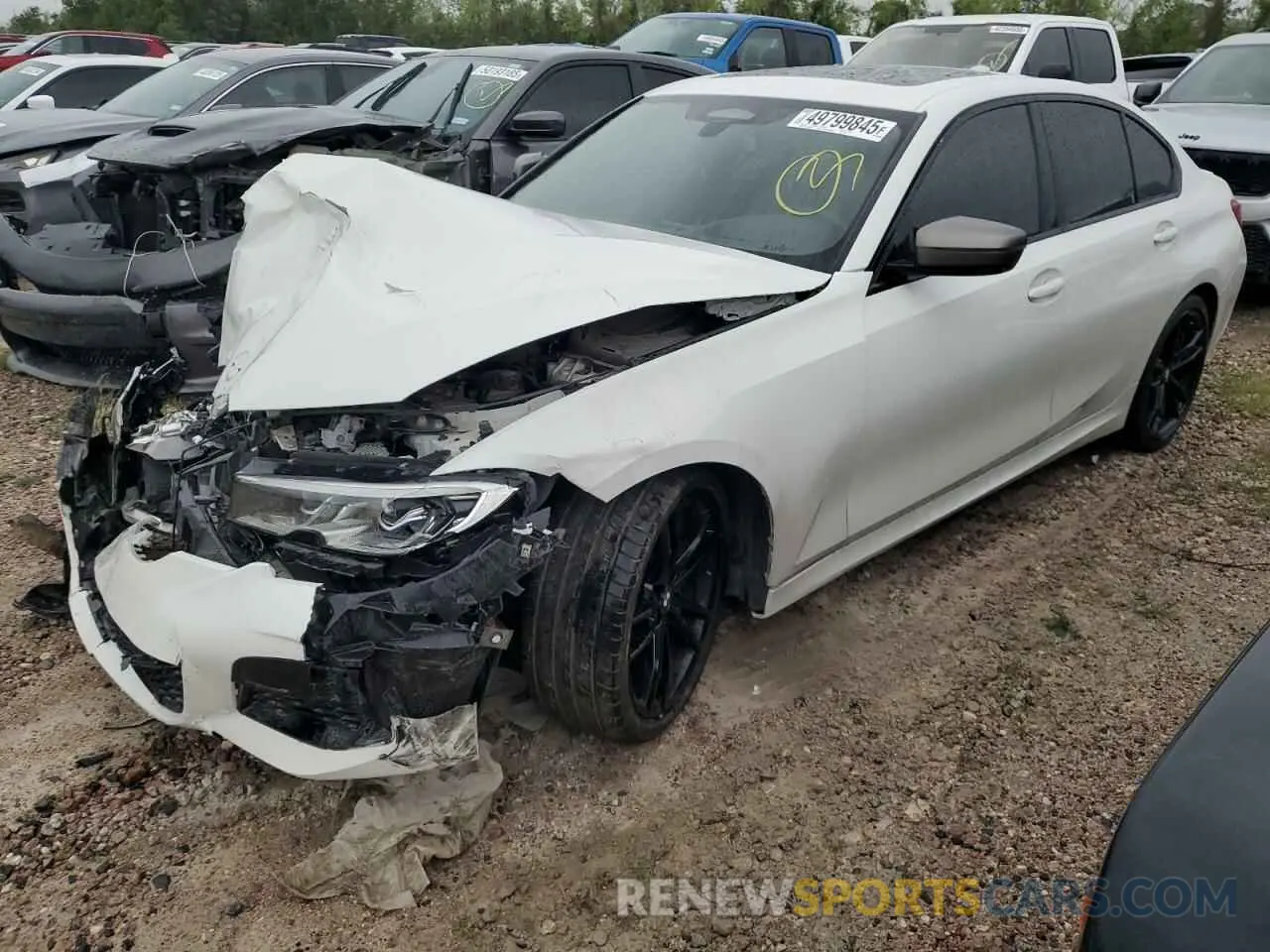 1 fotografías del automóvil dañado 3MW5U7J03M8C12479 BMW M3 2021