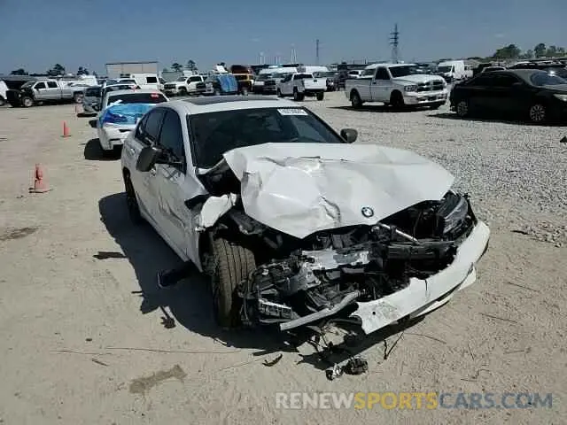 11 fotografías del automóvil dañado 3MW5U7J03M8C12479 BMW M3 2021