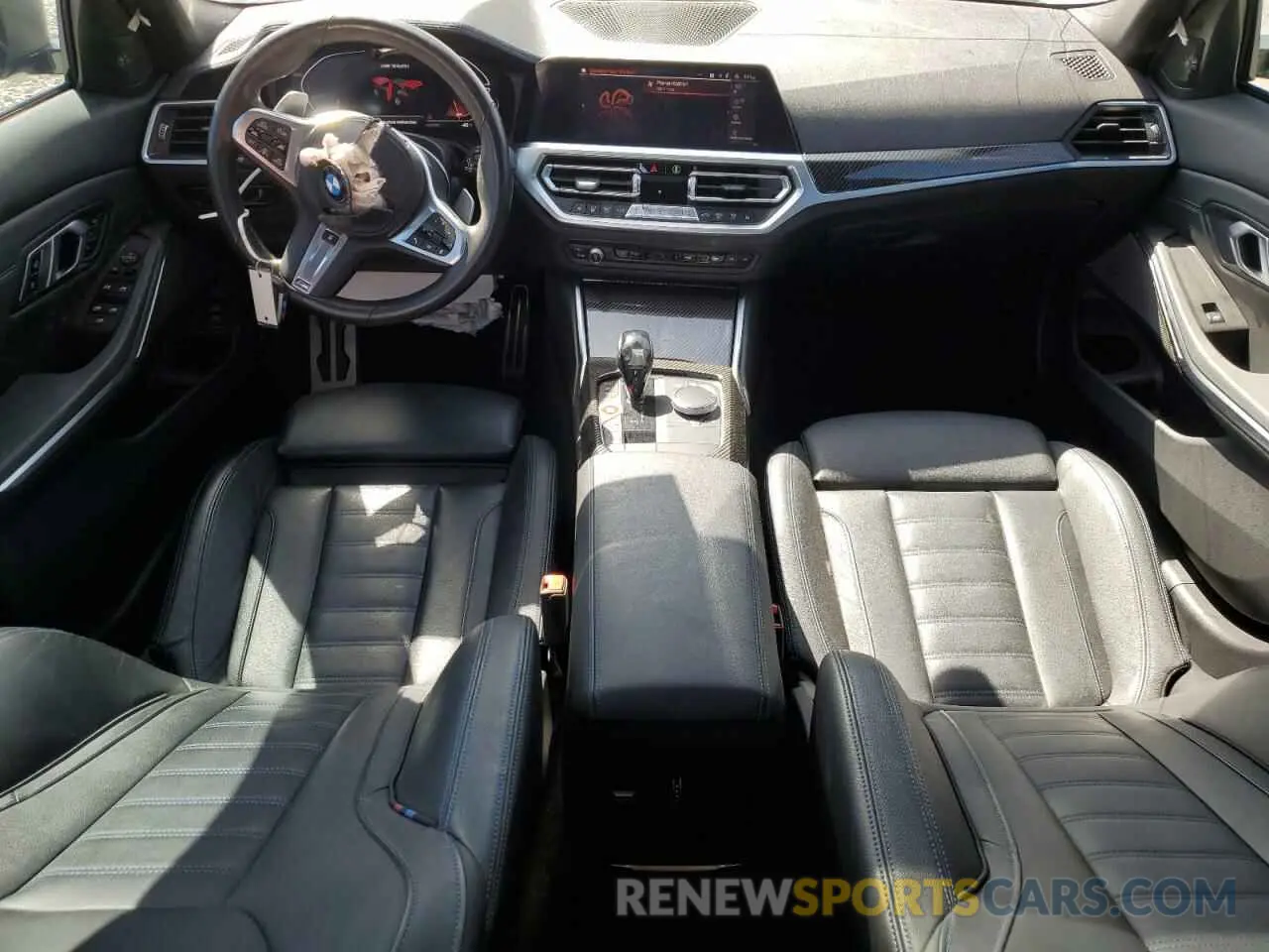 8 fotografías del automóvil dañado 3MW5U7J03M8C12479 BMW M3 2021