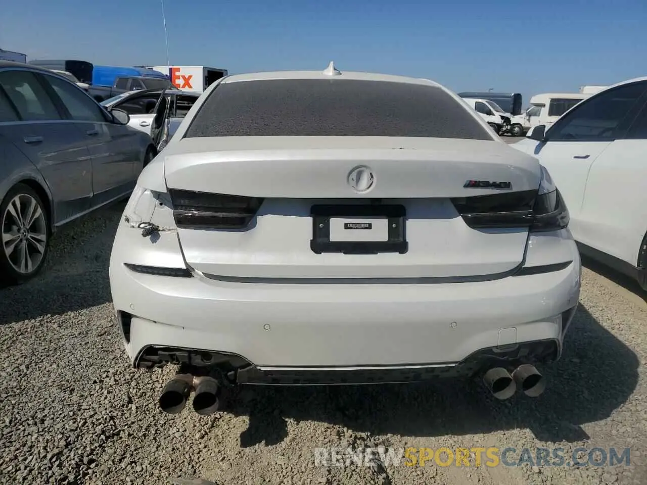 6 fotografías del automóvil dañado 3MW5U7J06M8B61494 BMW M3 2021