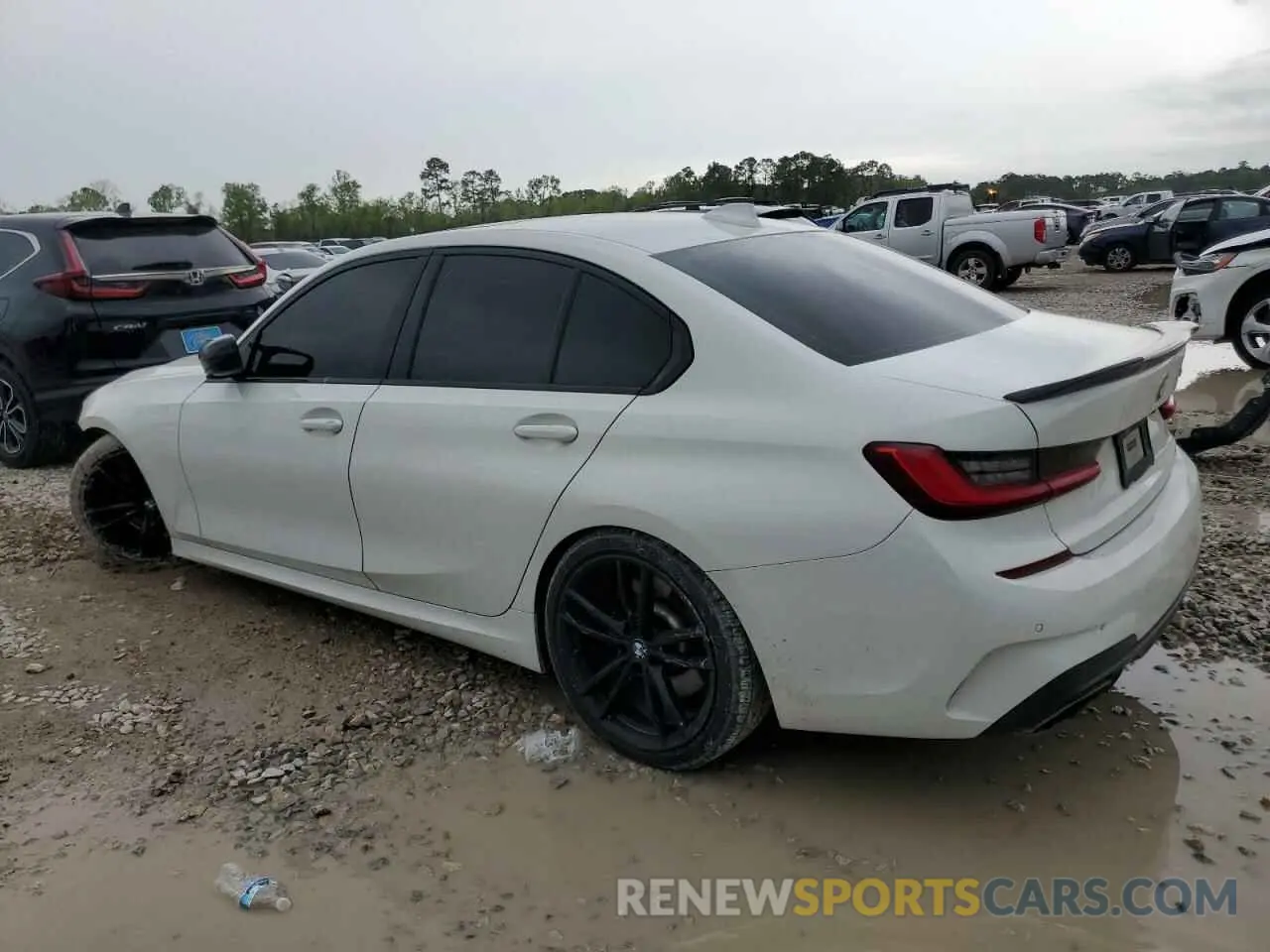 2 fotografías del automóvil dañado 3MW5U7J08M8C10971 BMW M3 2021